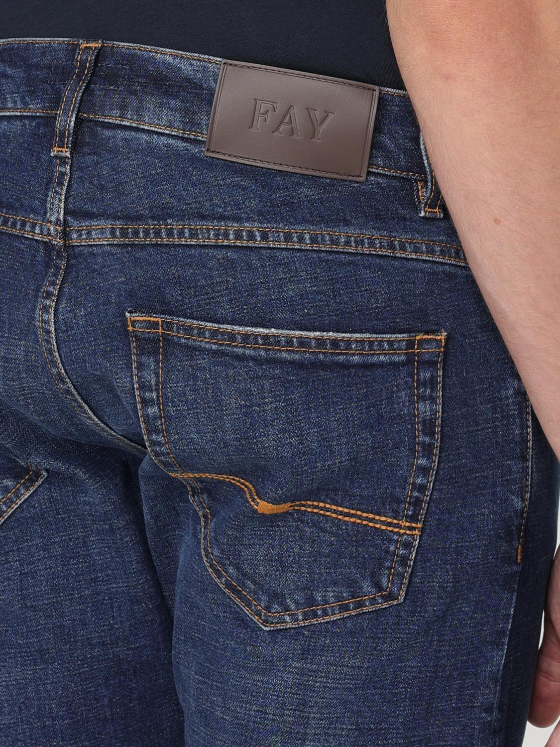 FAY JEANS: Jeans men Fay, Blue - Img 3