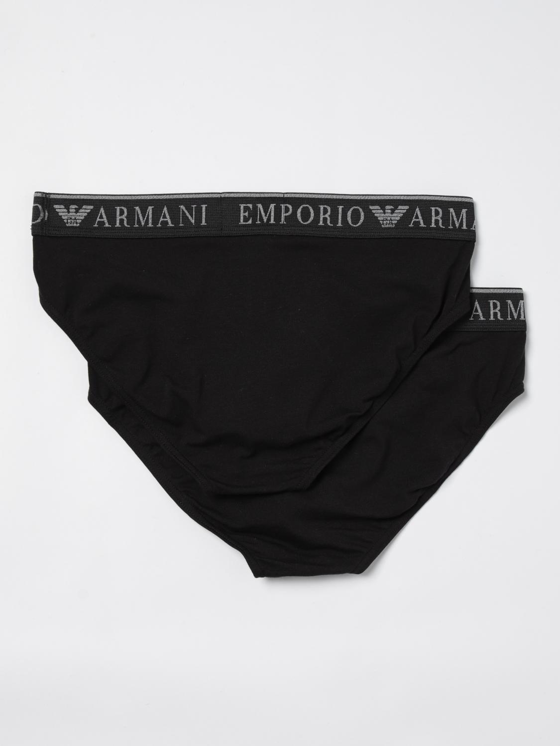 EMPORIO ARMANI UNDERWEAR INTIMO: Set 2 Slip Emporio Armani Underwear, Nero - Img 2