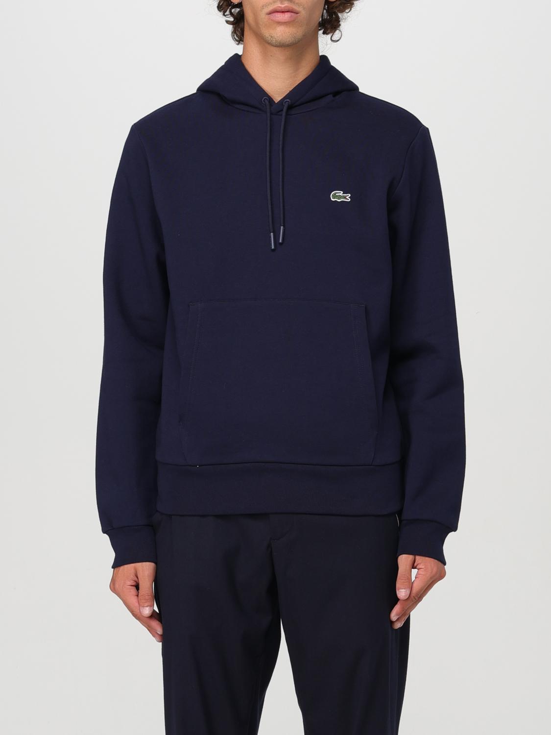 LACOSTE FELPA: Felpa con cappuccio Lacoste in misto cotone , Blue Navy - Img 1