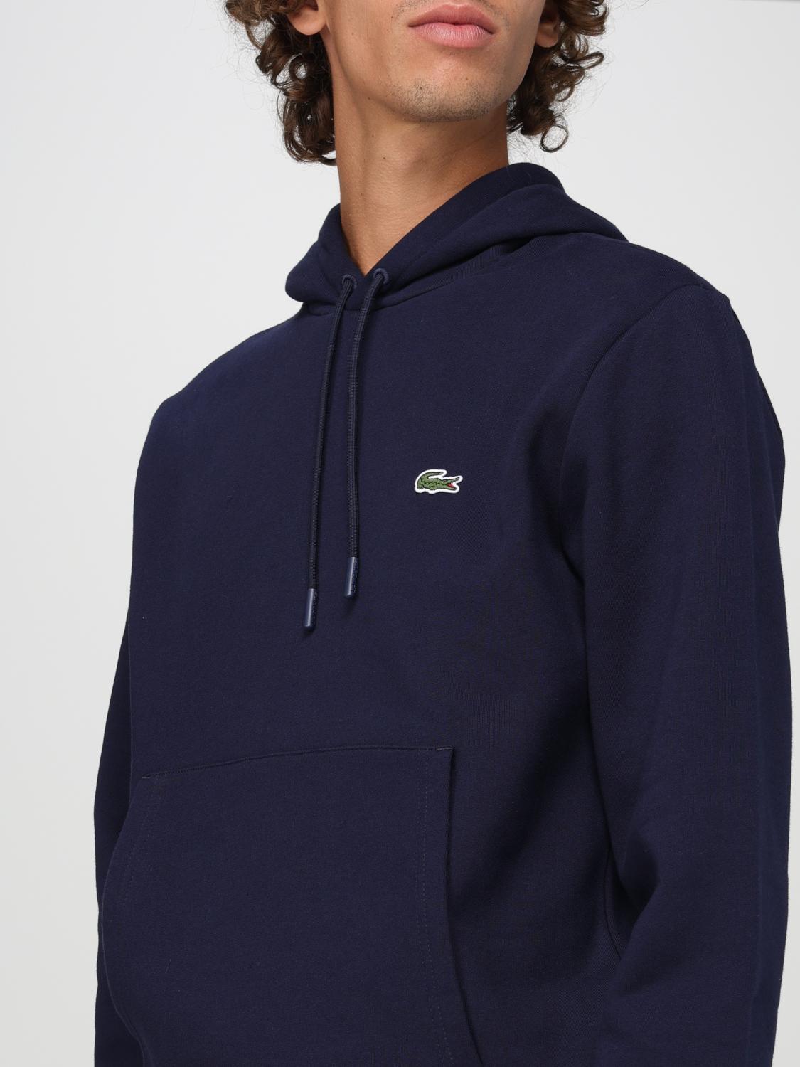 LACOSTE FELPA: Felpa con cappuccio Lacoste in misto cotone , Blue Navy - Img 3