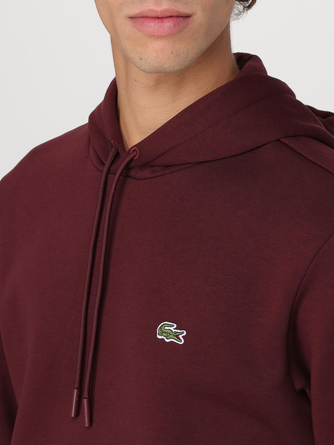 LACOSTE SWEATSHIRT: Sweatshirt men Lacoste, Burgundy - Img 3