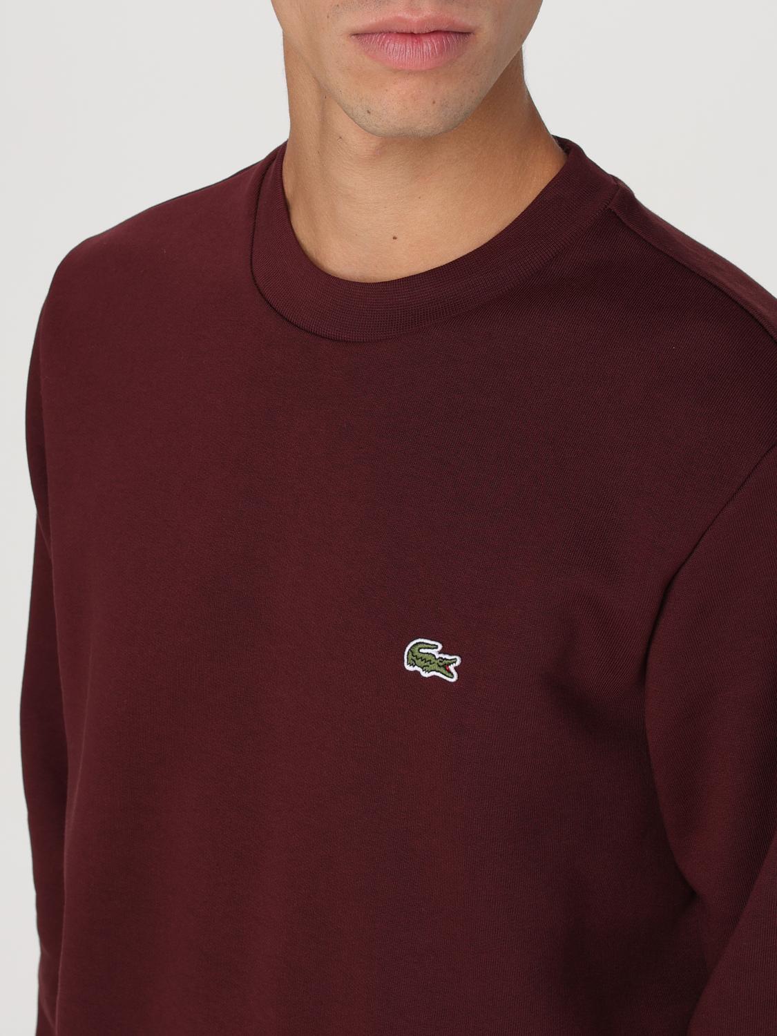 LACOSTE SWEATSHIRT: Sweatshirt men Lacoste, Burgundy - Img 3