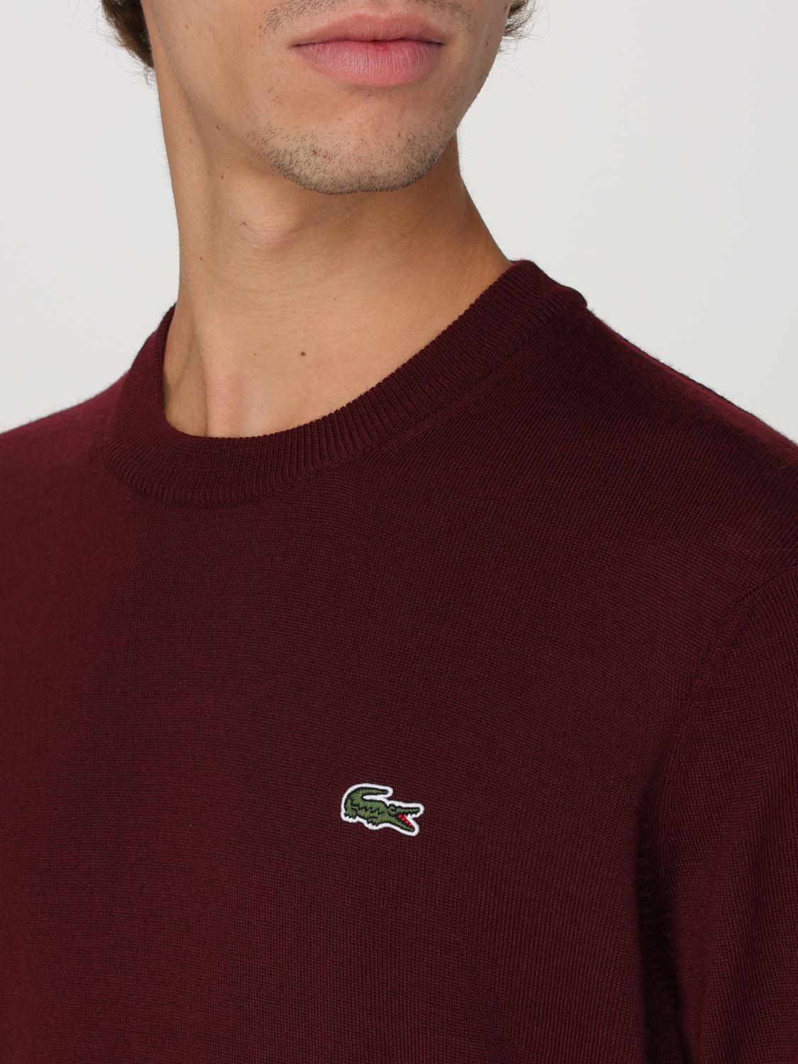 LACOSTE SWEATER: Sweater men Lacoste, Red - Img 3