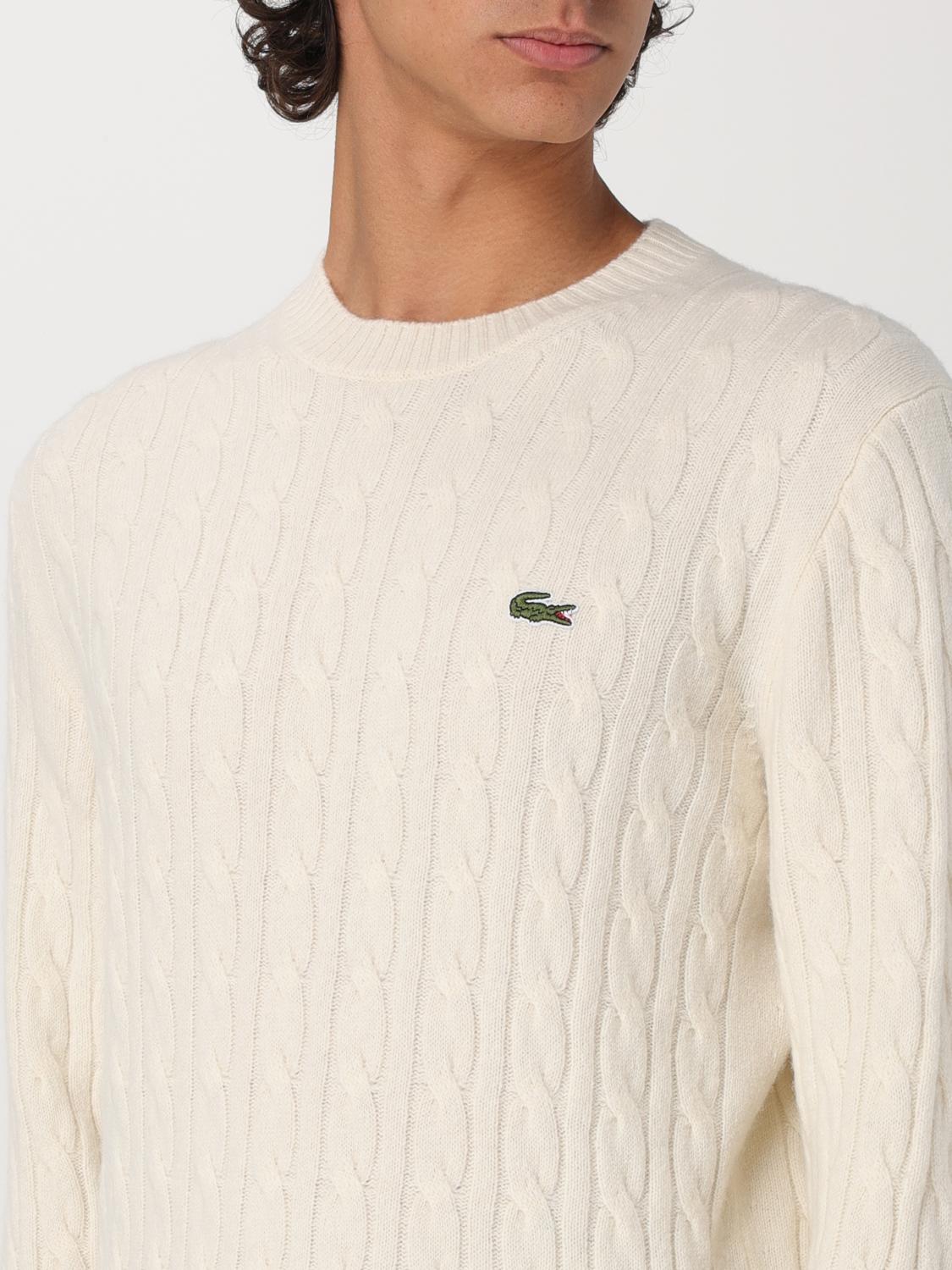 LACOSTE SWEATER: Sweater men Lacoste, Yellow Cream - Img 3