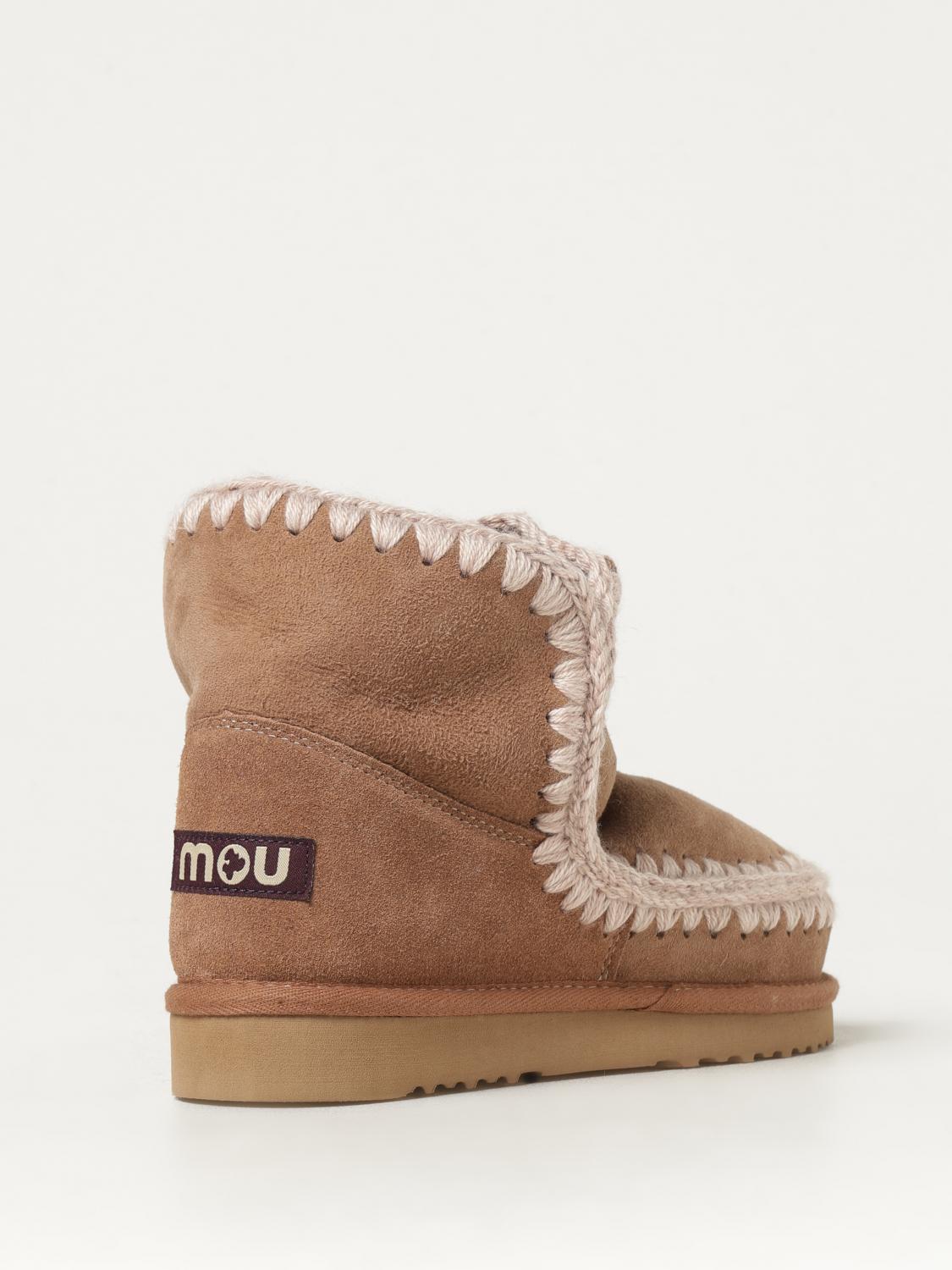 MOU FLAT ANKLE BOOTS: Shoes woman Mou, Camel - Img 3