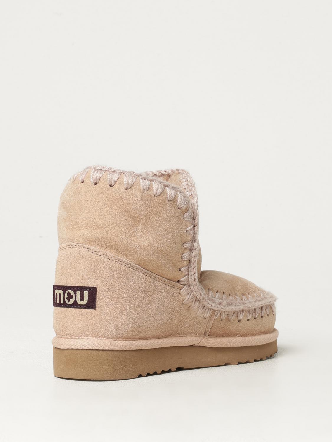 MOU FLAT ANKLE BOOTS: Shoes woman Mou, Blush Pink - Img 3