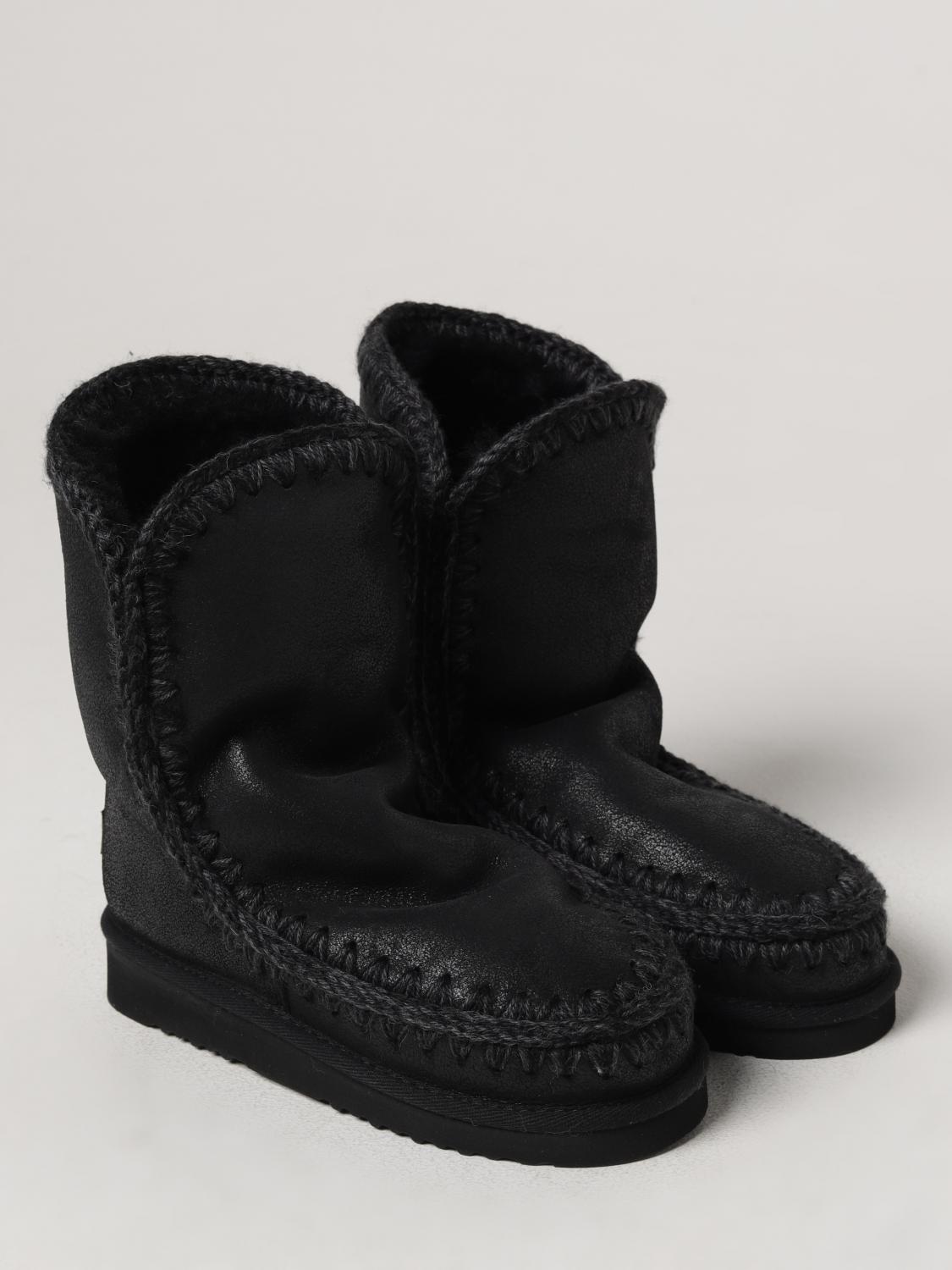 MOU FLAT ANKLE BOOTS: Shoes woman Mou, Black - Img 2