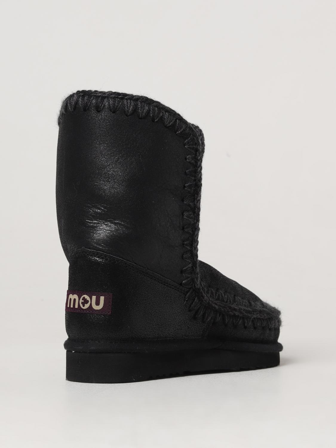 MOU FLAT ANKLE BOOTS: Shoes woman Mou, Black - Img 3