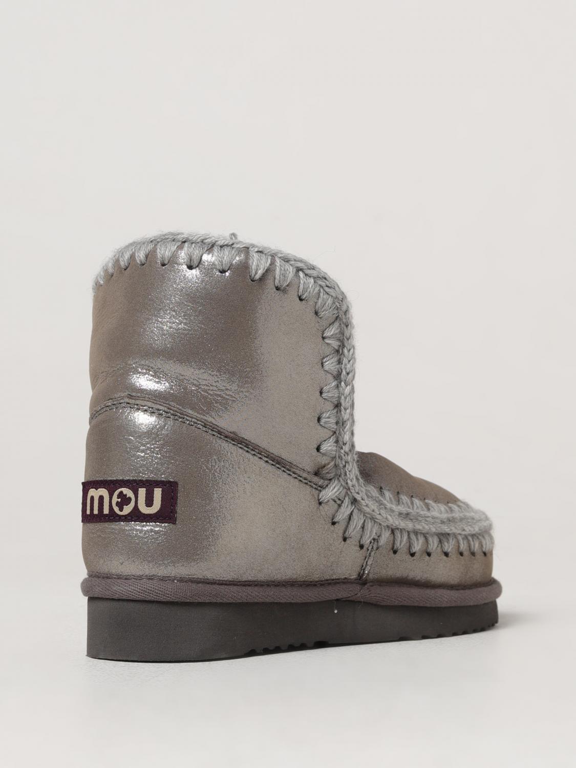 MOU FLAT ANKLE BOOTS: Shoes woman Mou, Lead - Img 3