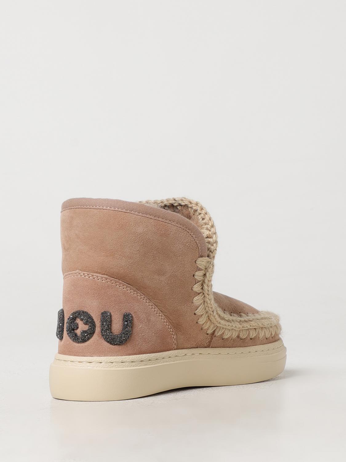 MOU FLAT ANKLE BOOTS: Shoes woman Mou, Camel - Img 3