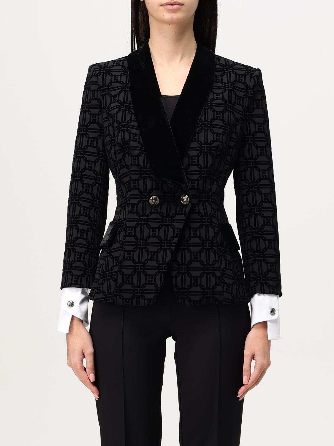 ELISABETTA FRANCHI BLAZER: Blazer woman Elisabetta Franchi, Black - Img 1