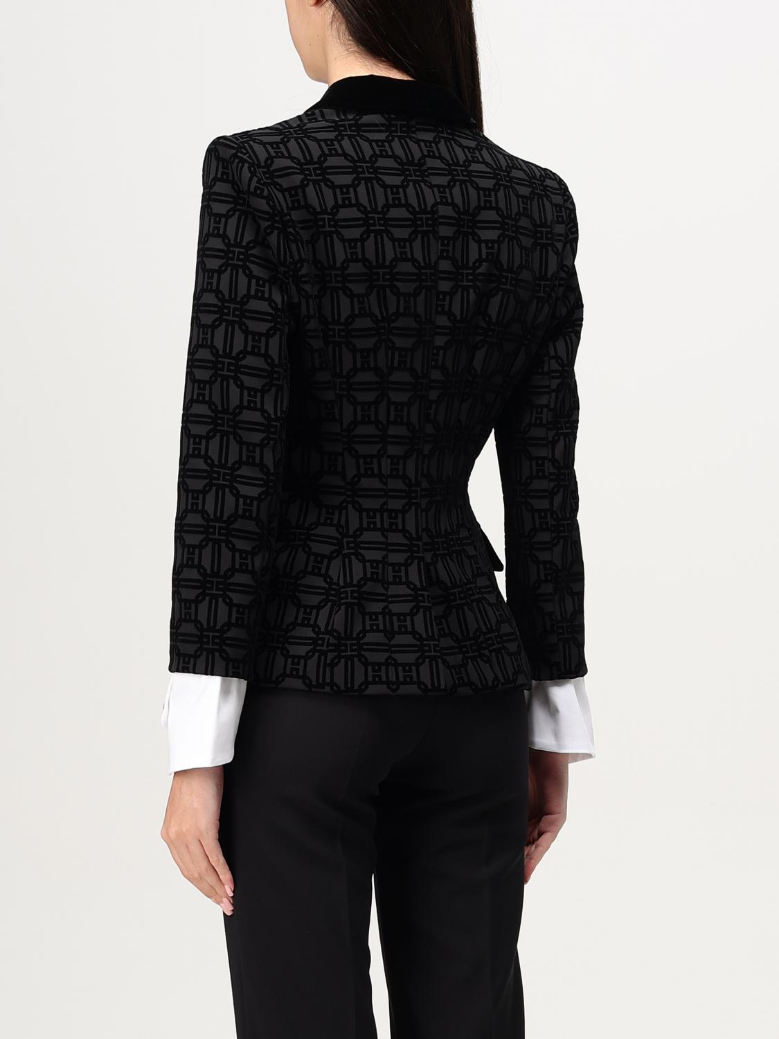 ELISABETTA FRANCHI BLAZER: Blazer woman Elisabetta Franchi, Black - Img 2