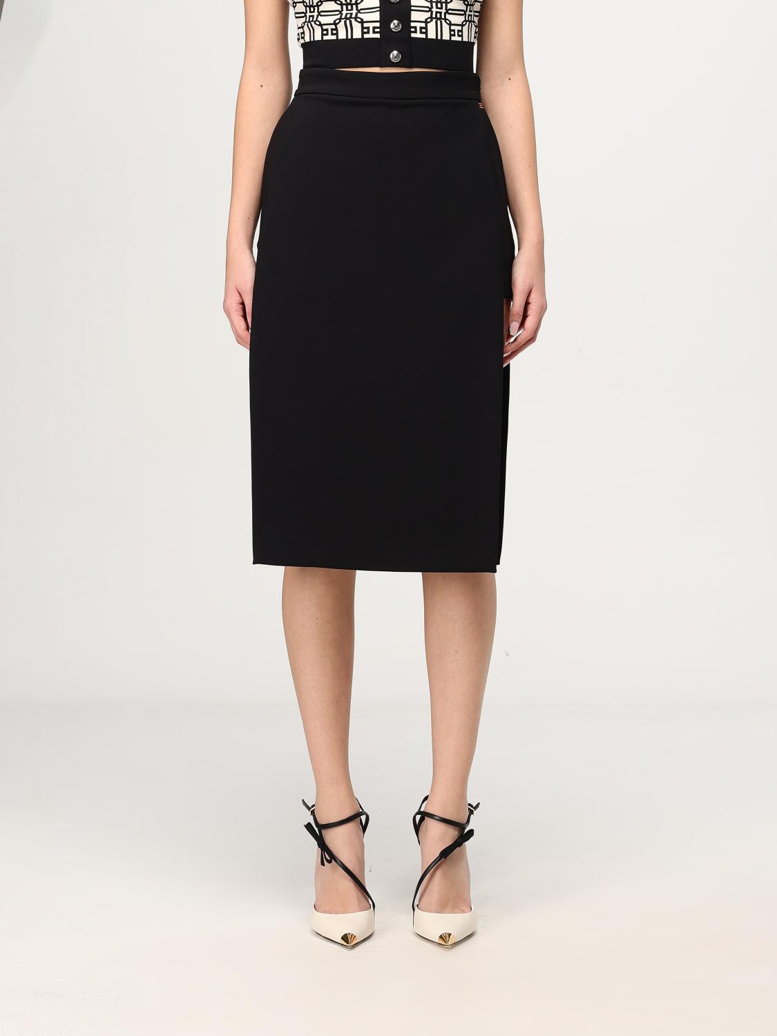 ELISABETTA FRANCHI SKIRT: Skirt woman Elisabetta Franchi, Black - Img 1