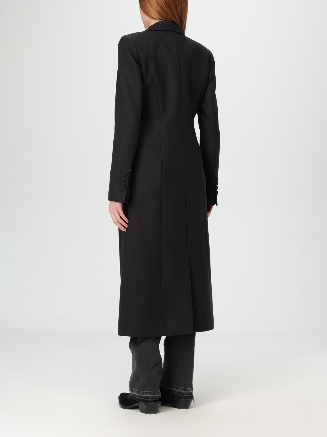 MAR DE MARGARITAS COAT: Coat woman Mar De Margaritas, Black - Img 2