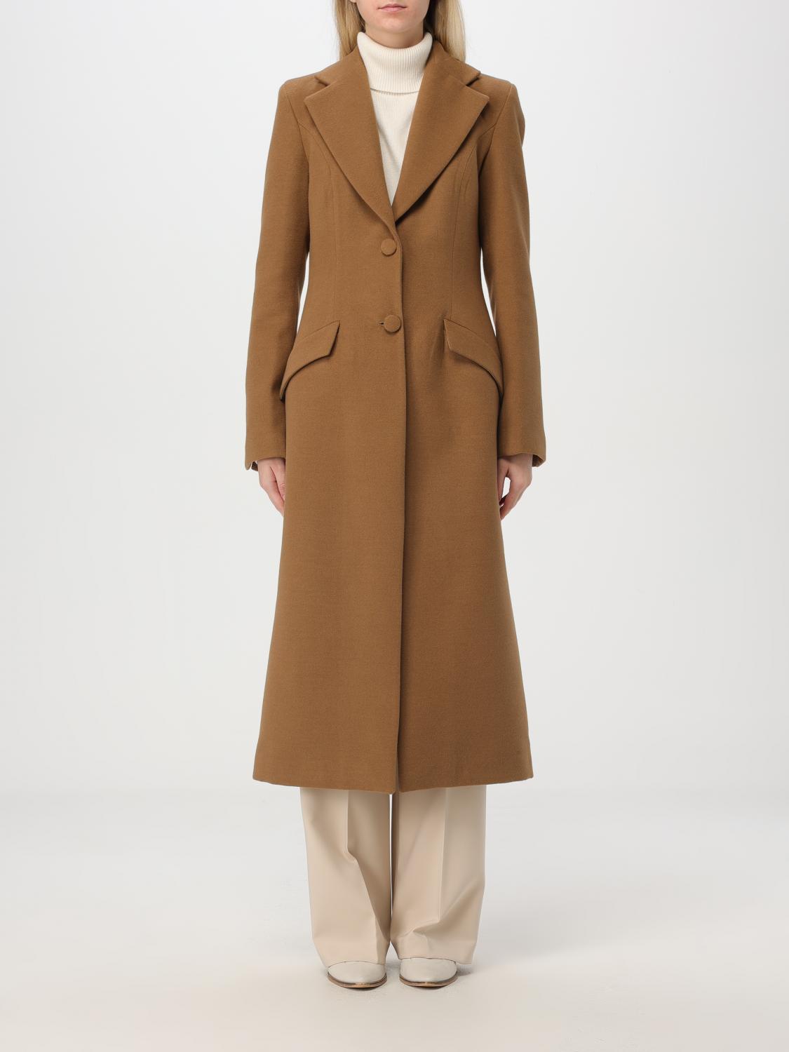 MAR DE MARGARITAS COAT: Coat woman Mar De Margaritas, Beige - Img 1