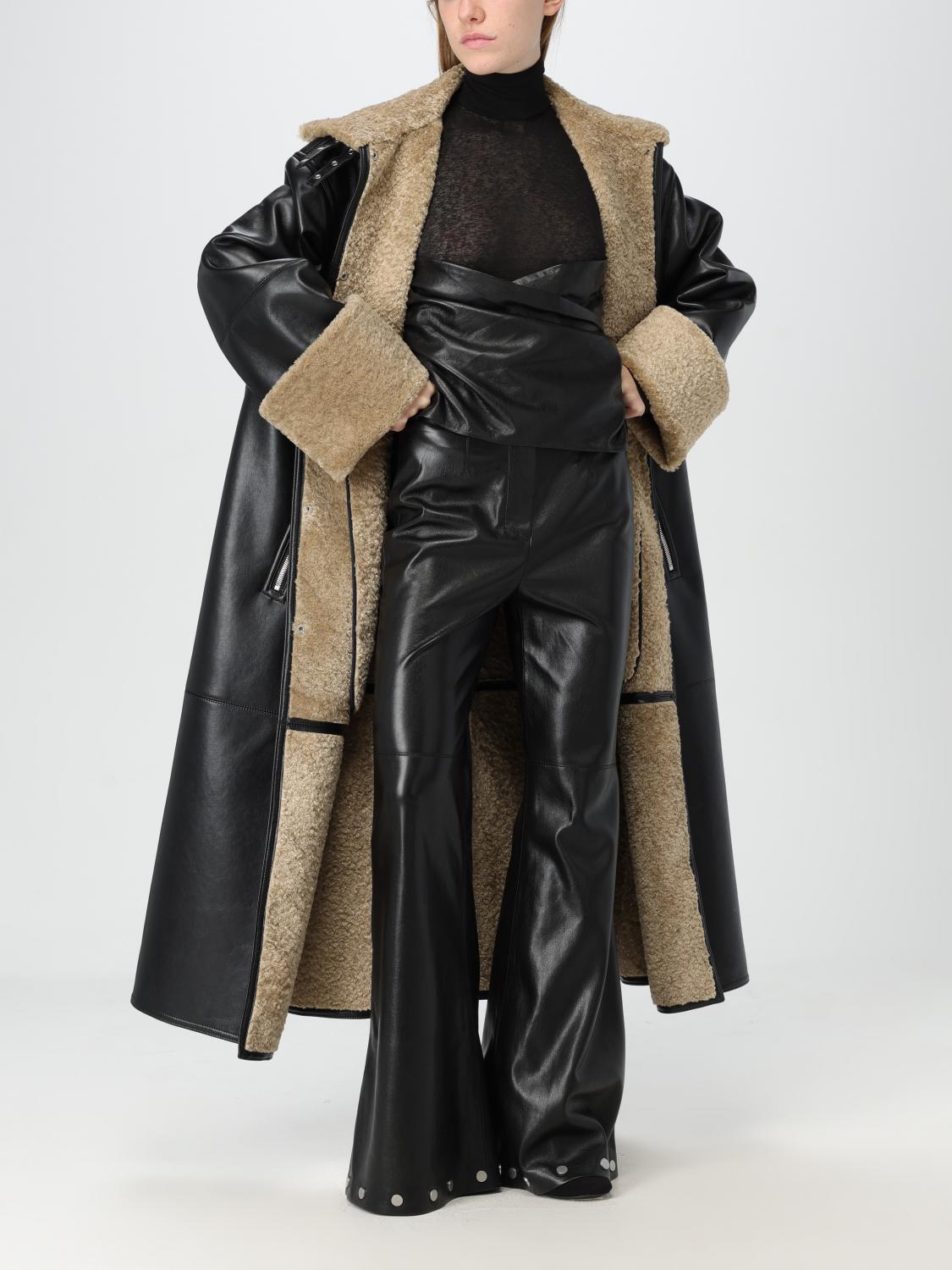 NANUSHKA COAT: Coat woman Nanushka, Black - Img 2