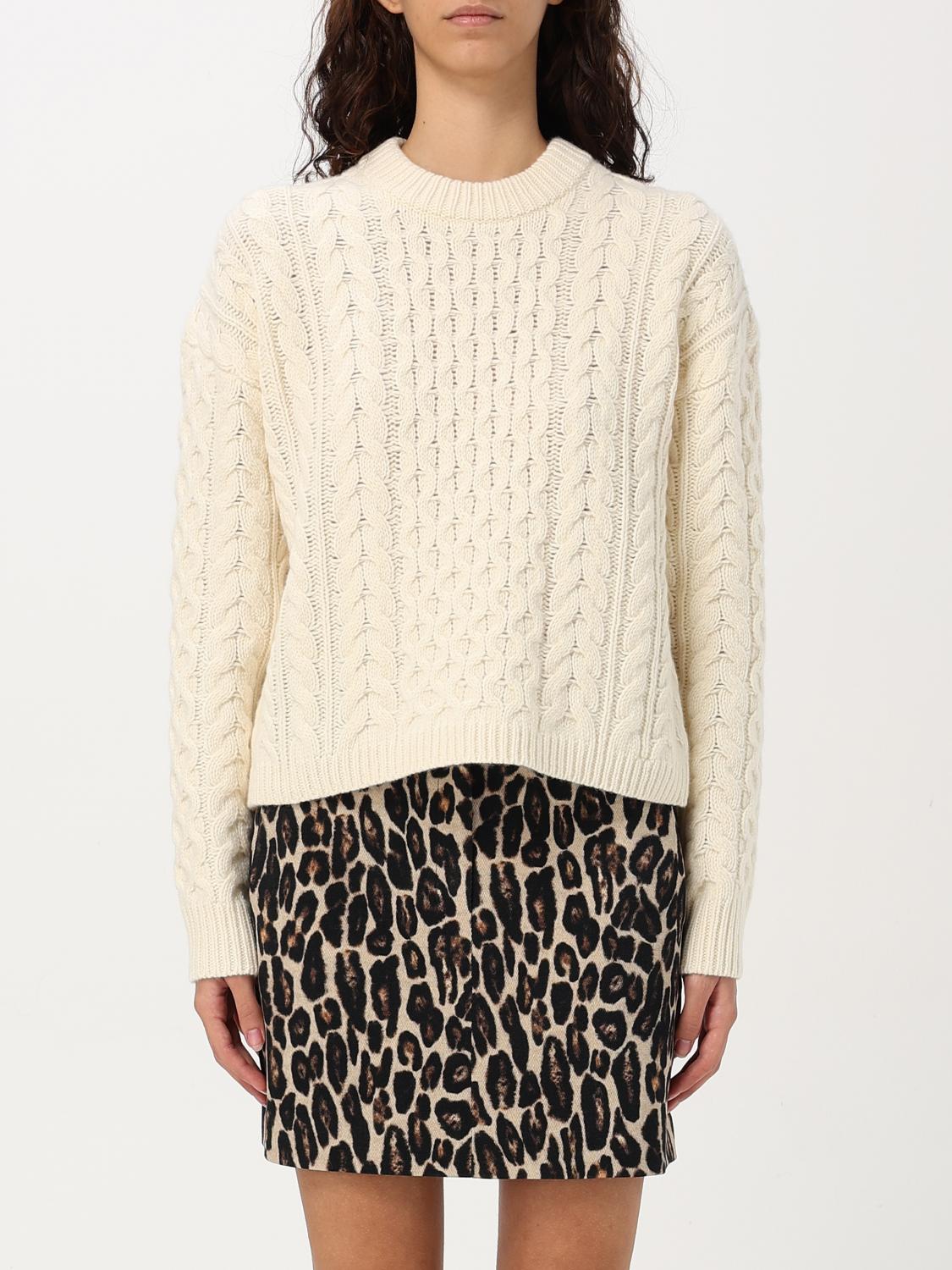 THEORY MAGLIA: Pullover in lana e cashmere tricot , Naturale - Img 1