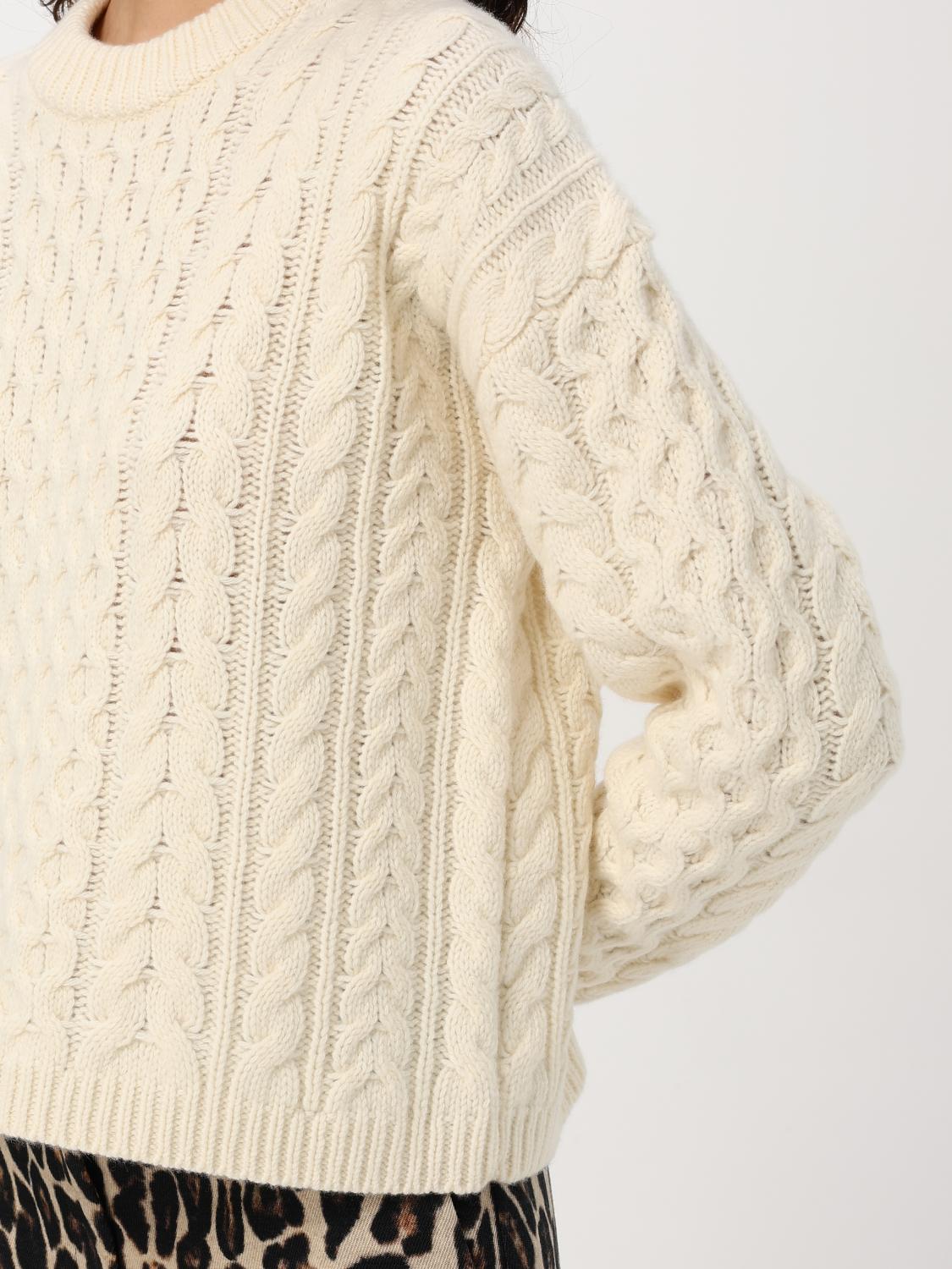 THEORY MAGLIA: Pullover in lana e cashmere tricot , Naturale - Img 3