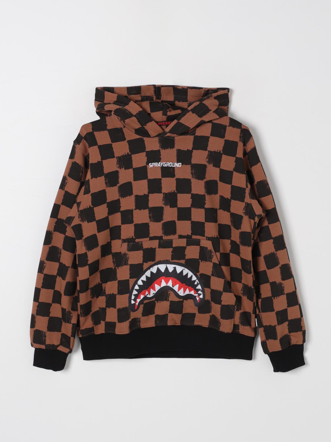 SPRAYGROUND SWEATER: Sweater kids Sprayground, Brown - Img 1