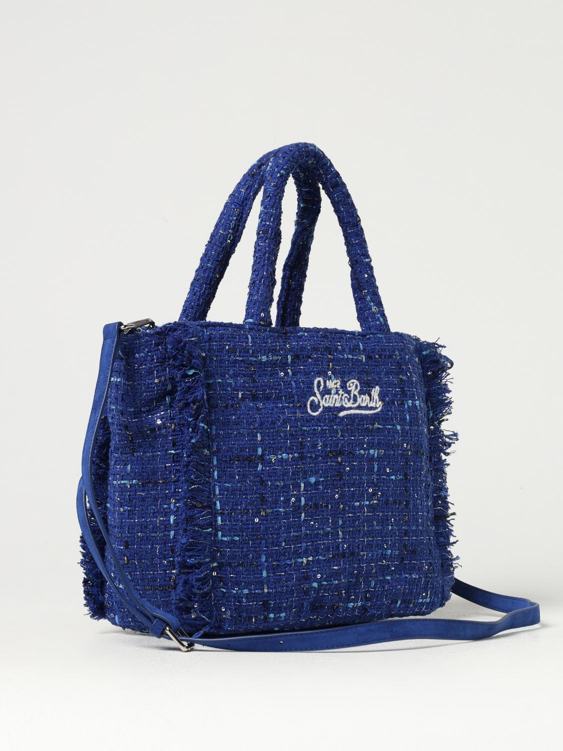 MC2 SAINT BARTH BOLSO DE MANO: Bolso de hombro mujer Mc2 Saint Barth, Azul Oscuro - Img 2