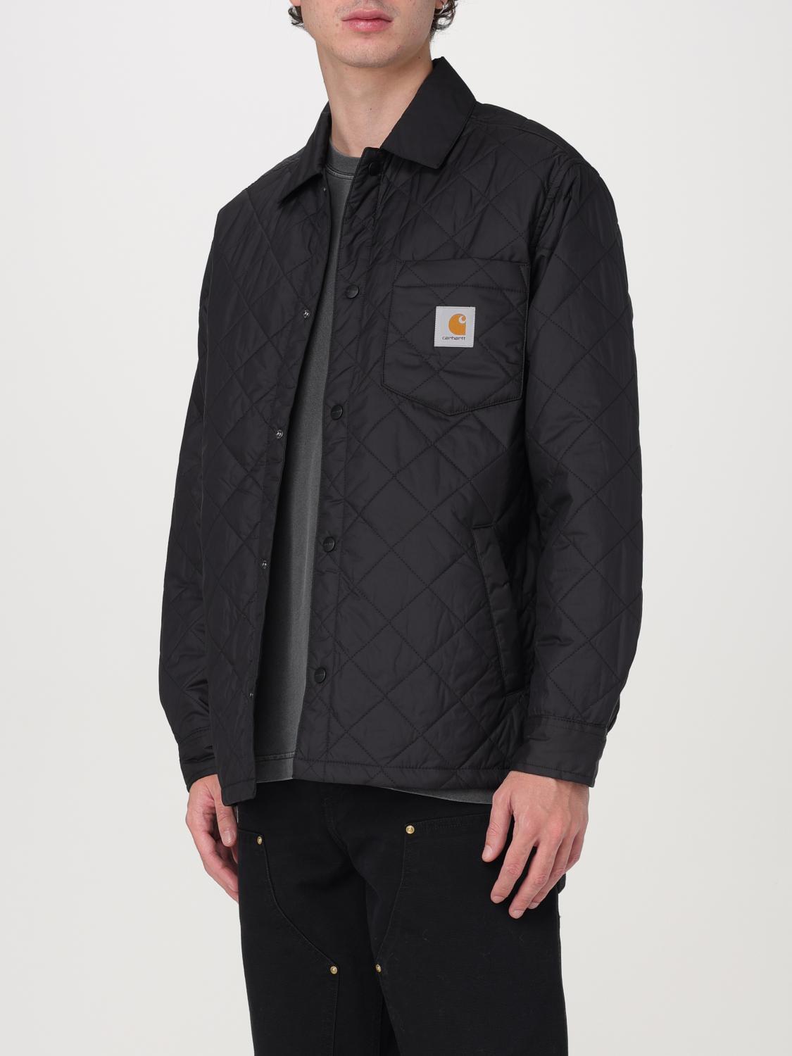 CARHARTT WIP JACKET: Carhartt Wip quilted nylon jacket, Black - Img 4