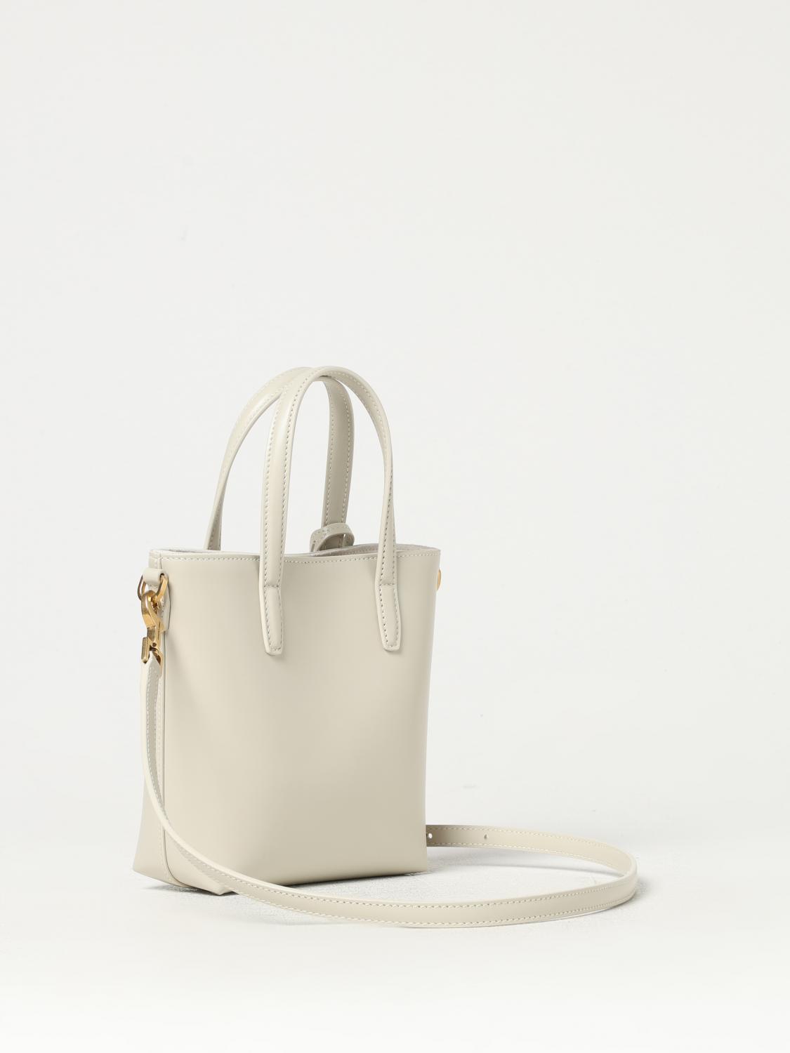 SAINT LAURENT MINI SAC À MAIN: Sac porté épaule femme Saint Laurent, Jaune Crème - Img 3