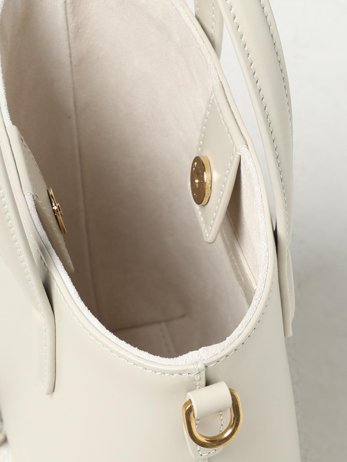 SAINT LAURENT MINI SAC À MAIN: Sac porté épaule femme Saint Laurent, Jaune Crème - Img 5