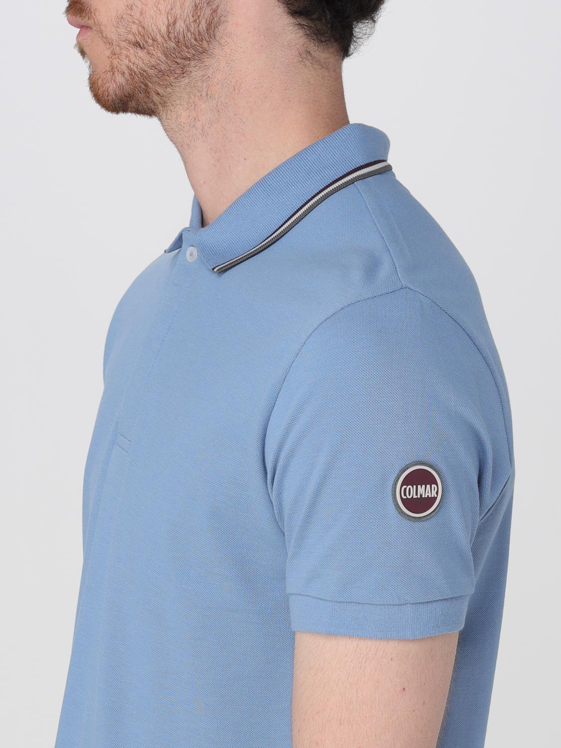 COLMAR POLO: Polo in cotone con mini logo Colmar, Cielo - Img 3