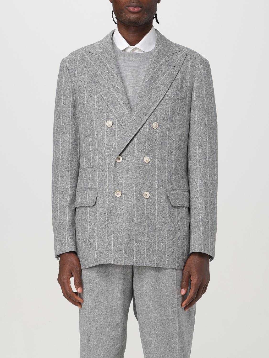 BRUNELLO CUCINELLI BLAZER: Blazer homme Brunello Cucinelli, Gris - Img 1