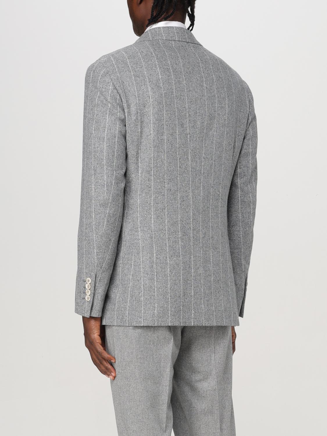 BRUNELLO CUCINELLI BLAZER: Blazer homme Brunello Cucinelli, Gris - Img 3