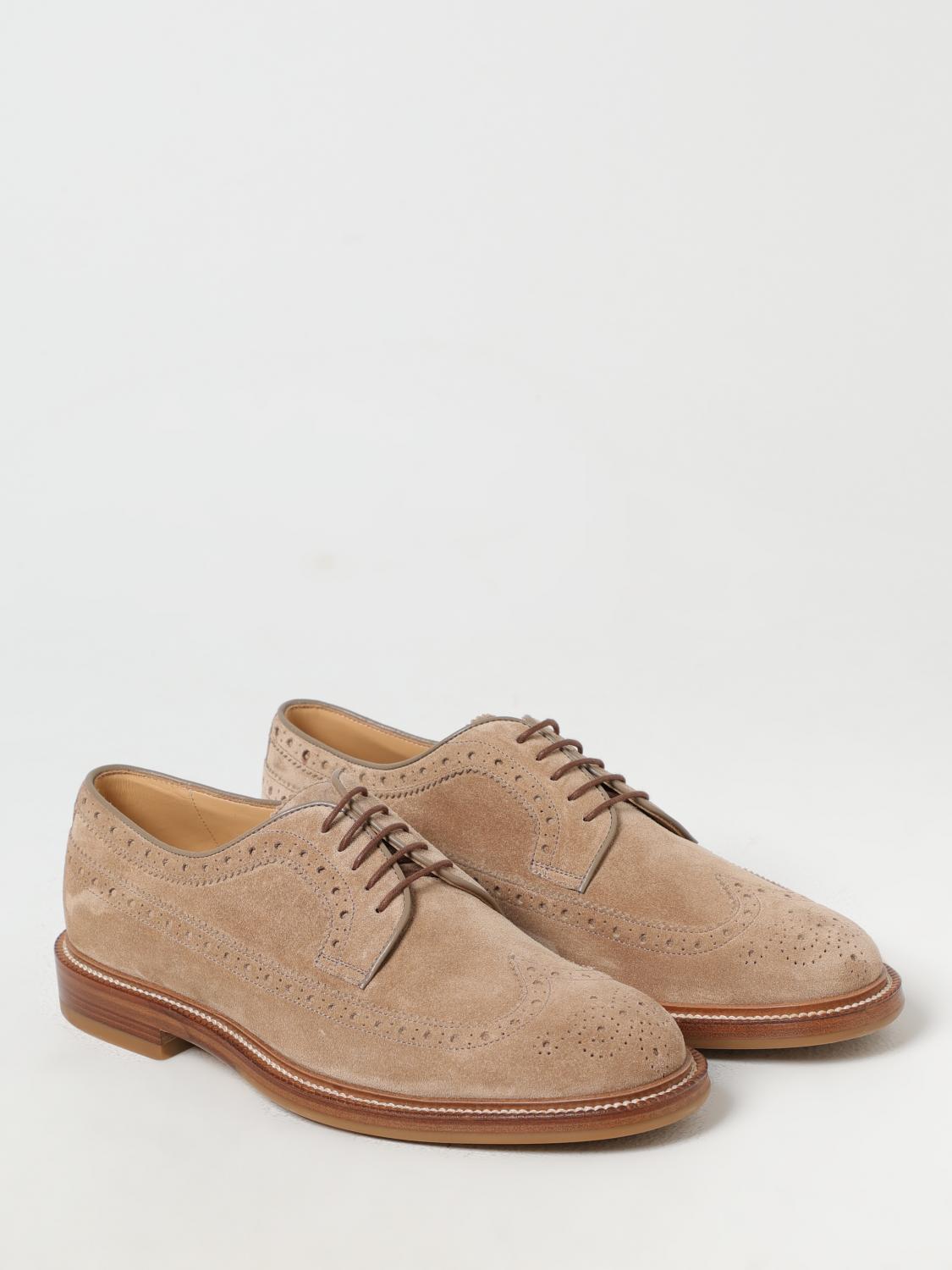 BRUNELLO CUCINELLI BROGUE SHOES: Shoes men Brunello Cucinelli, Beige - Img 2