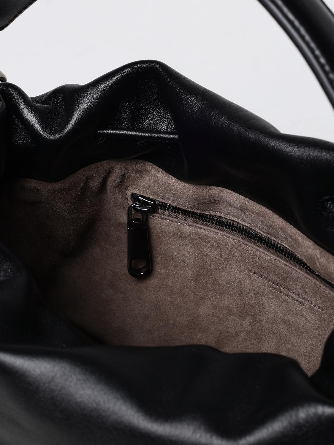 BRUNELLO CUCINELLI BORSA A MANO: Borsa a mano donna Brunello Cucinelli, Nero - Img 5