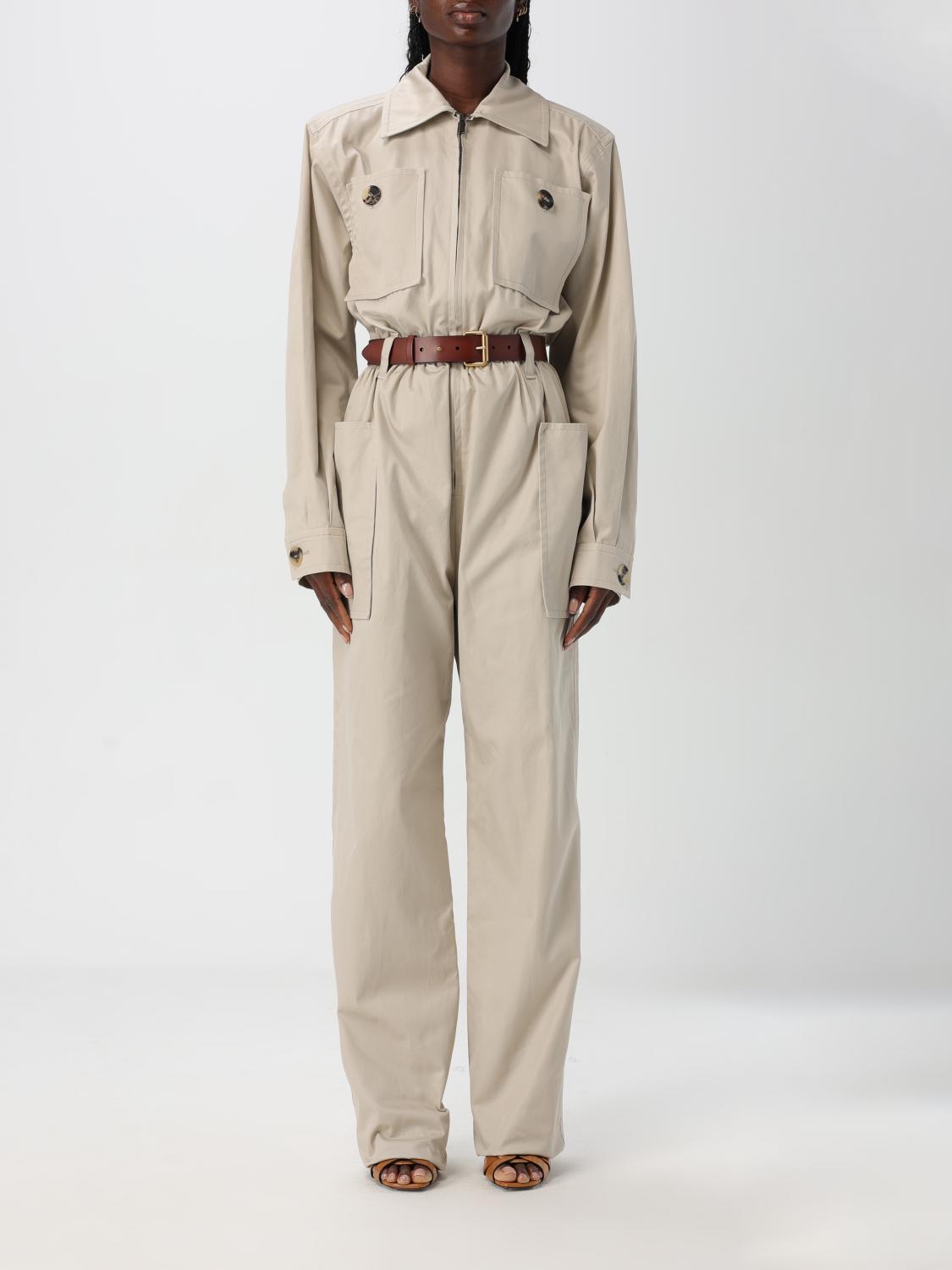 SAINT LAURENT JUMPSUIT: Kleider damen Saint Laurent, Beige - Img 1