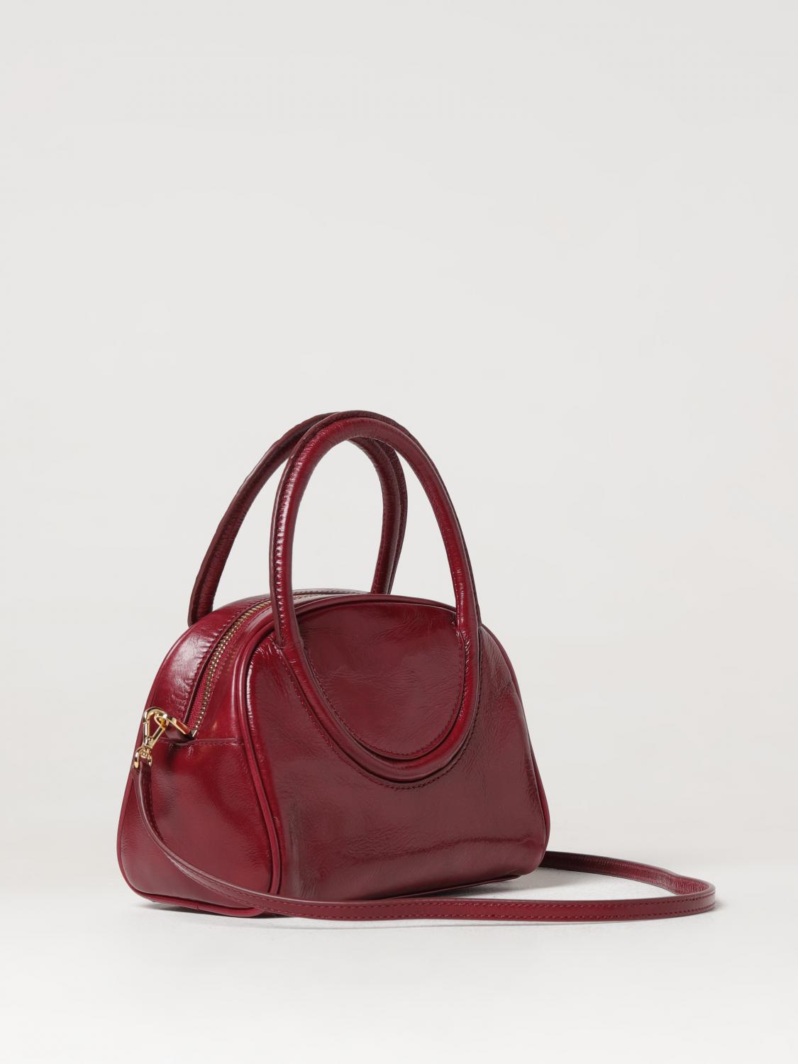 STAUD BORSA MINI: Borsa Maude Staud in pelle verniciata , Bordeaux - Img 2