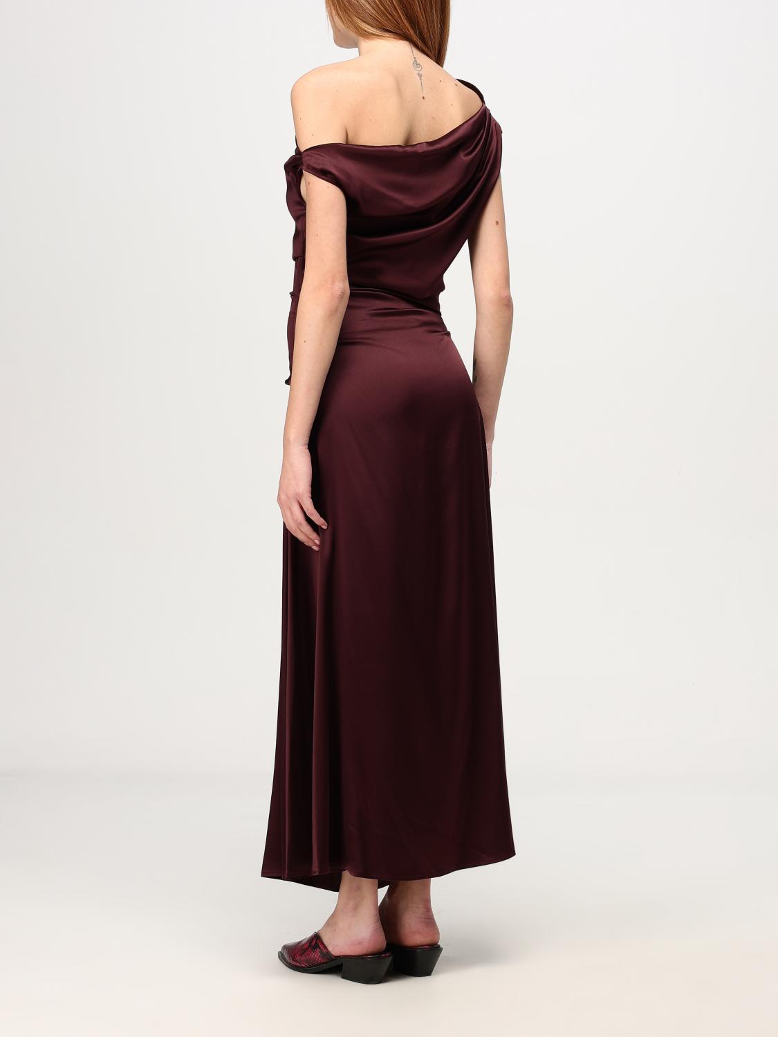 staud burgundy dress Burgundy long sleeves winter wedding wool dress TT0187 – Xiaolizi
