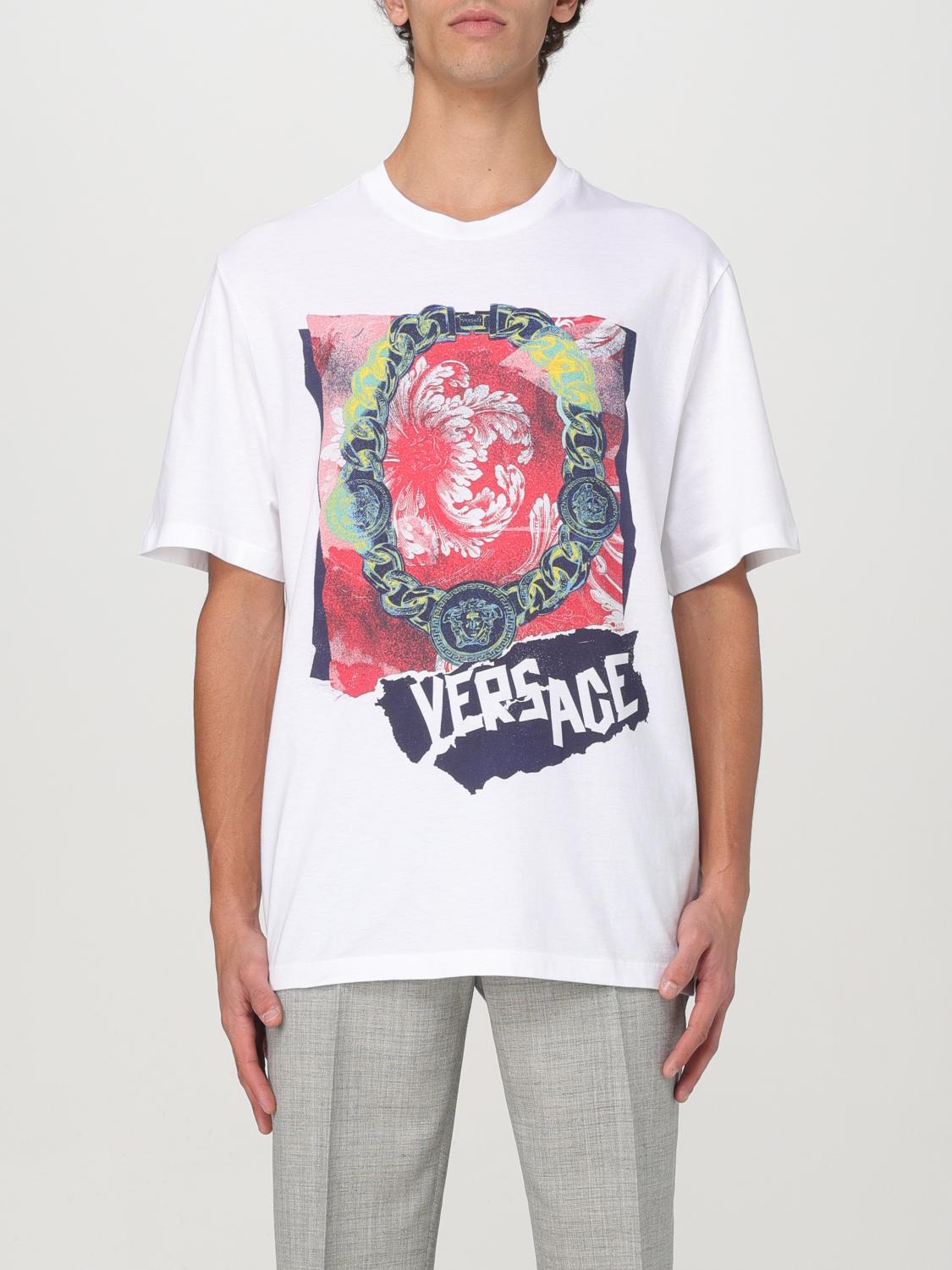 VERSACE T-SHIRT: T-shirt men Versace, White - Img 1