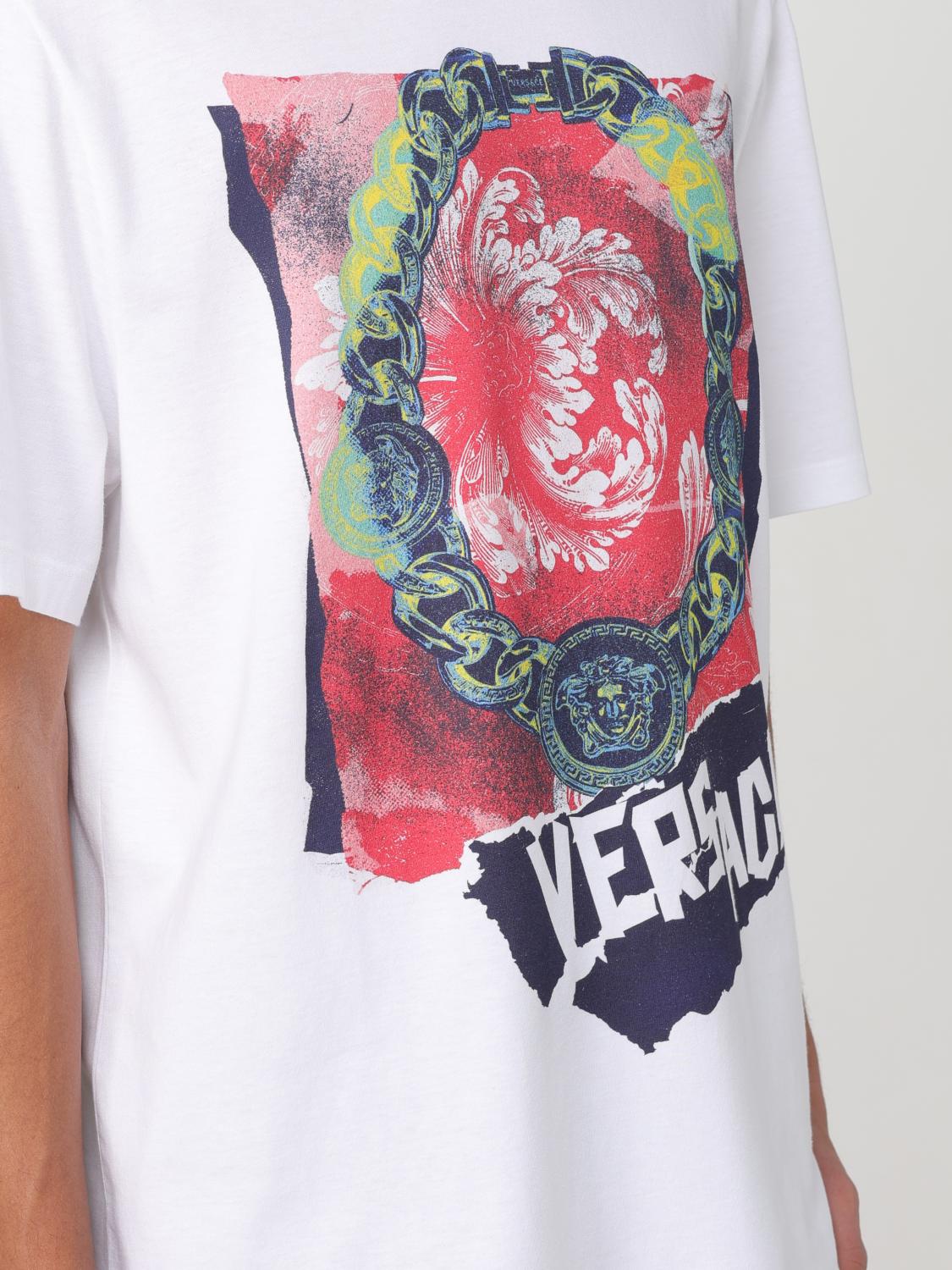 VERSACE T-SHIRT: T-shirt men Versace, White - Img 5