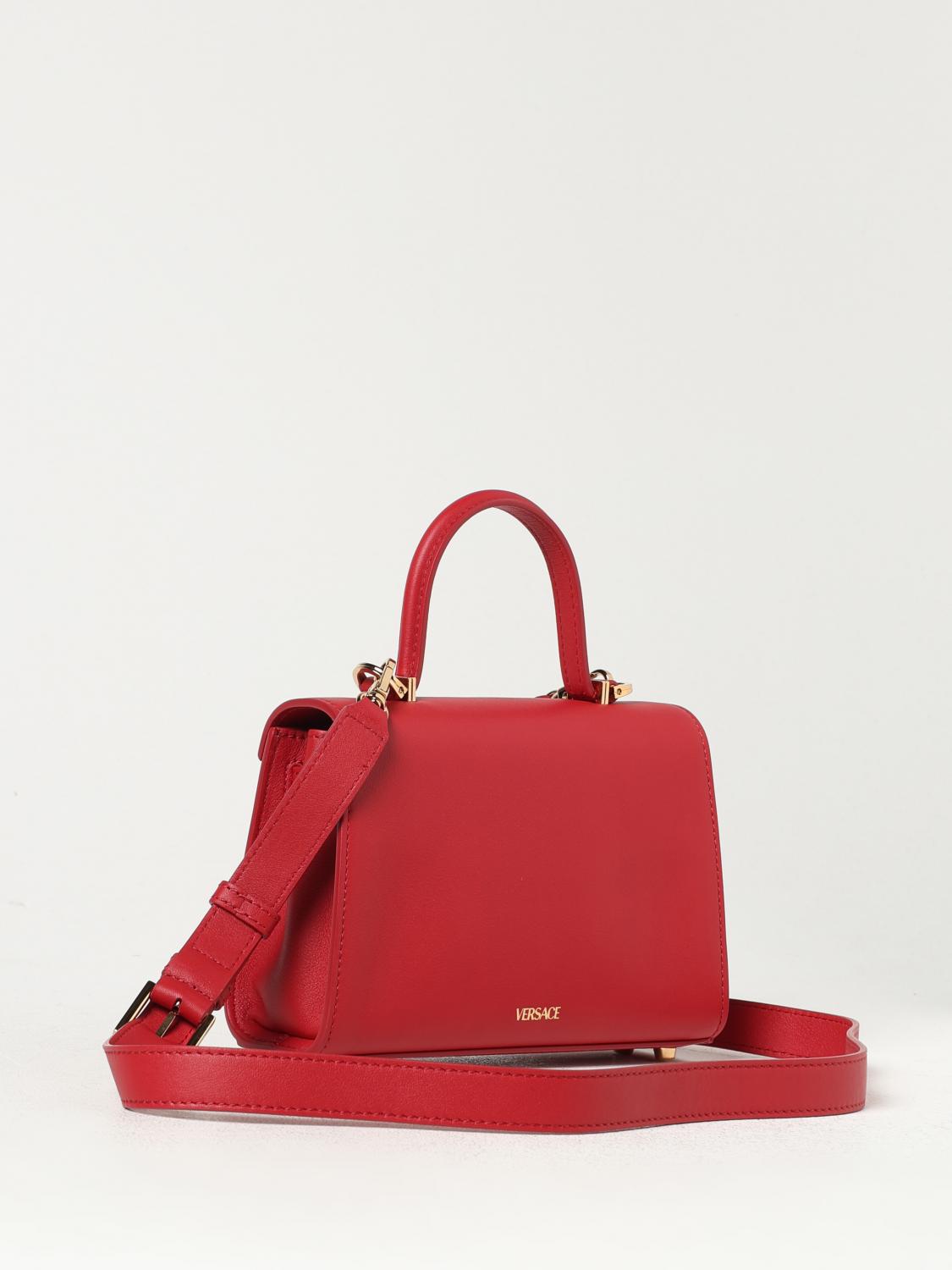 VERSACE MINI BAG: Shoulder bag woman Versace, Red - Img 3