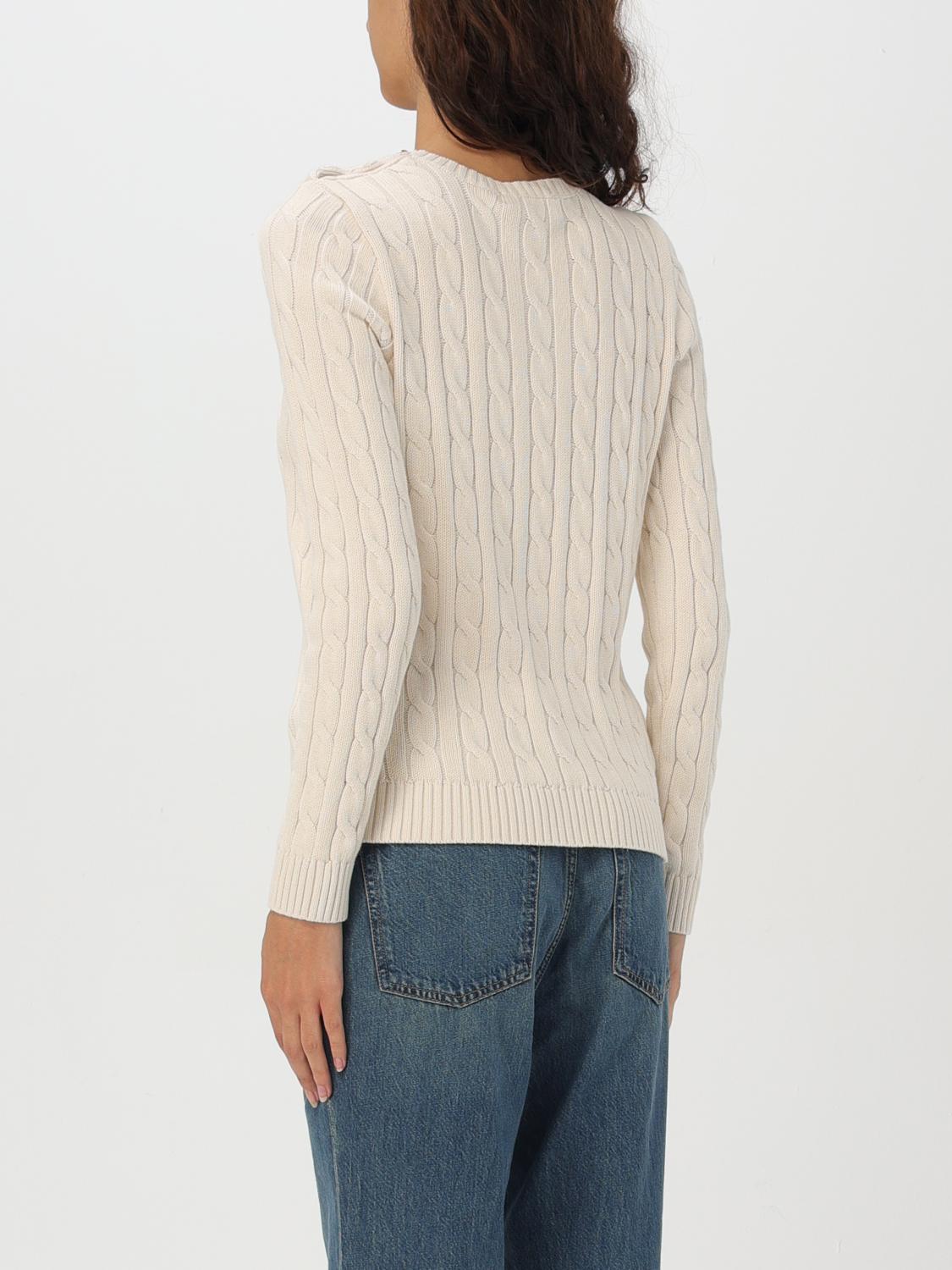 LAUREN RALPH LAUREN MAGLIA: Pullover Lauren Ralph Lauren in maglia di cotone , Panna - Img 2