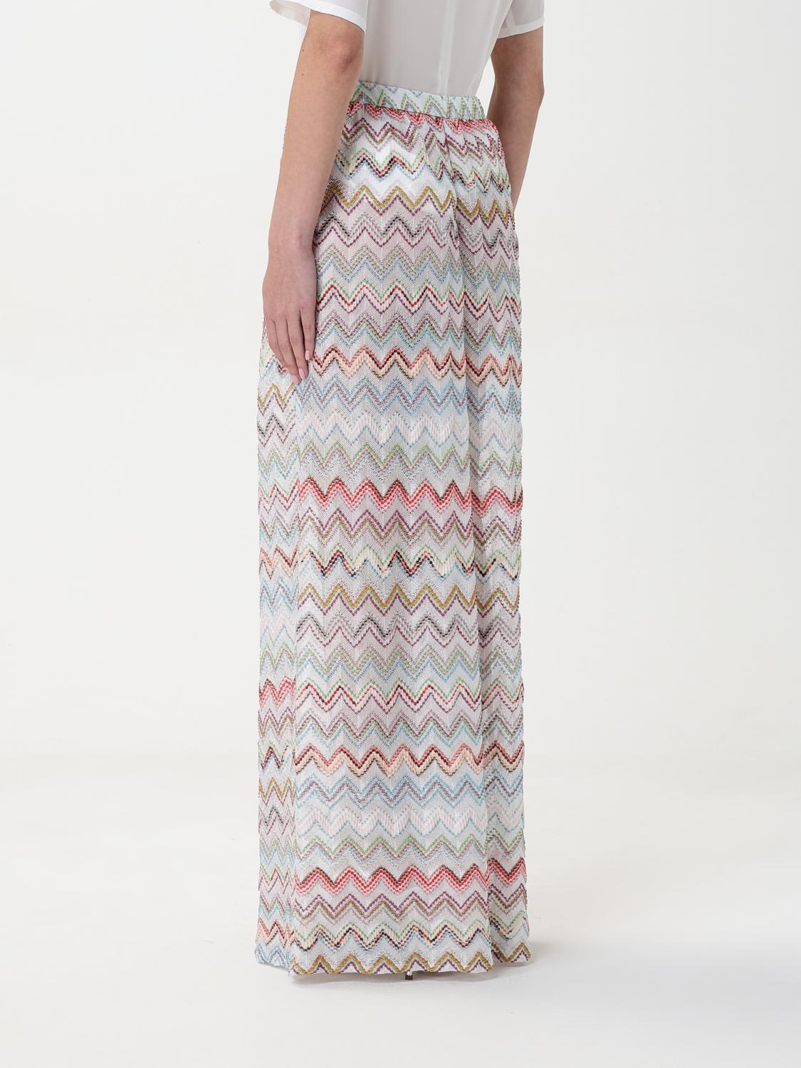 MISSONI PANTALONI: Pantalone palazzo Missoni in misto viscosa lurex, Naturale - Img 2