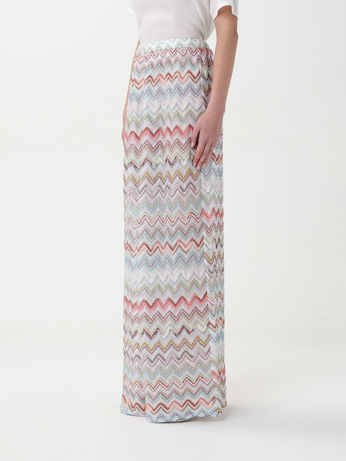 MISSONI PANTALONI: Pantalone palazzo Missoni in misto viscosa lurex, Naturale - Img 3