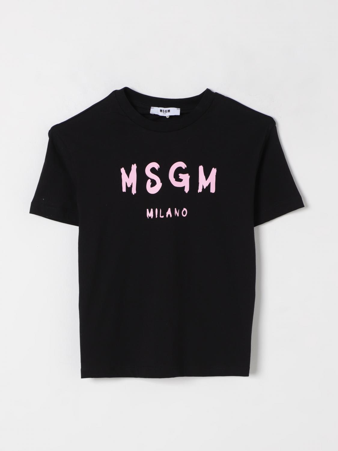 MSGM KIDS Tシャツ: Tシャツ ボーイ MSGM Kids, ブラック - Img 1