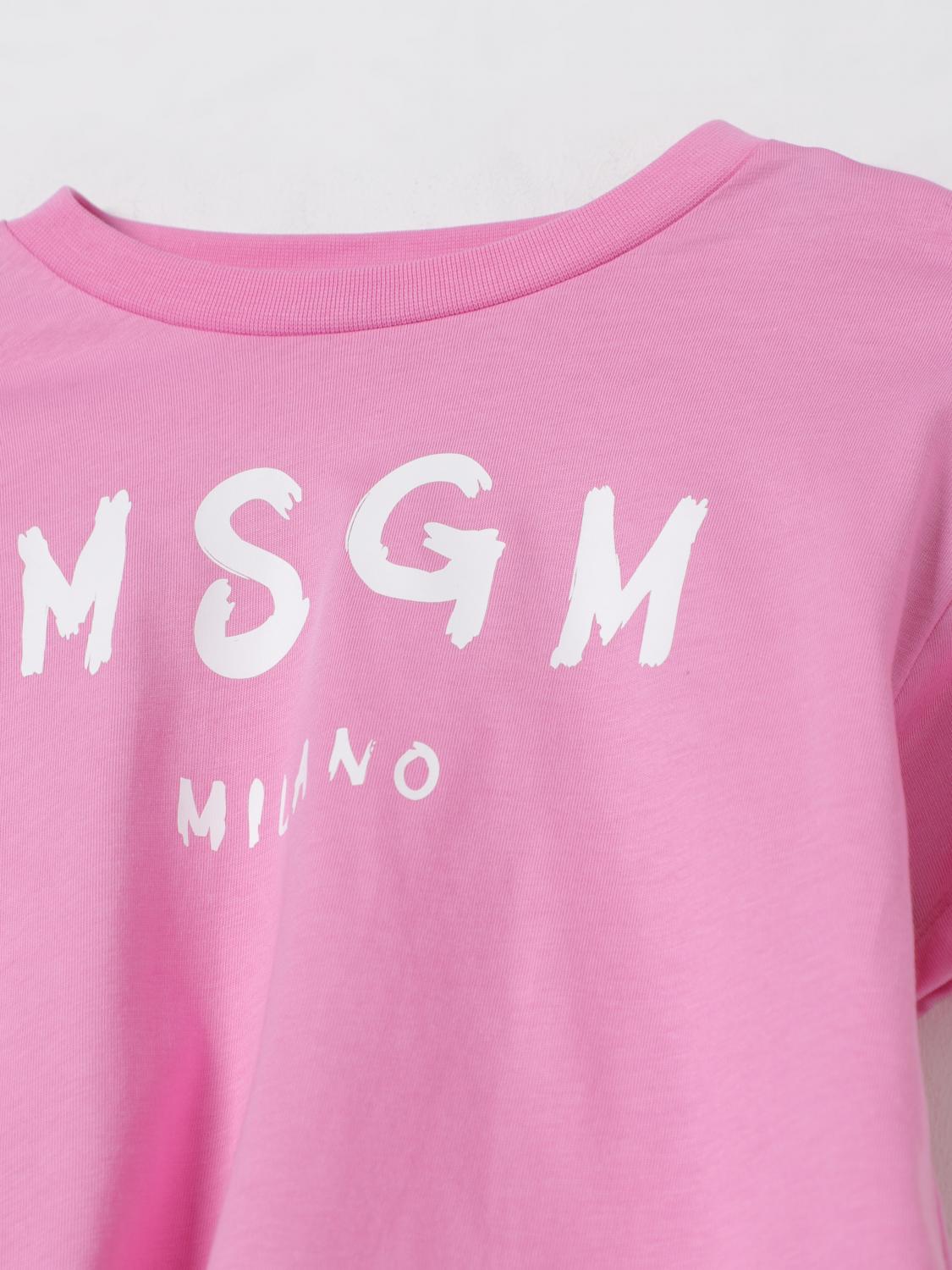 MSGM KIDS T-SHIRT: T-shirt kinder MSGM Kids, Pink - Img 3