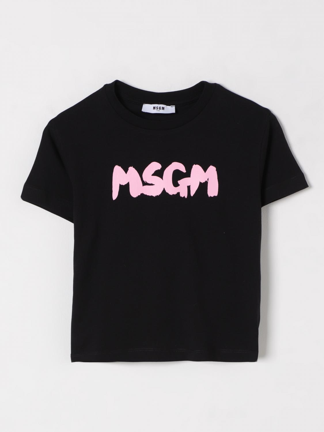 MSGM KIDS T-SHIRT: T-shirt kinder MSGM Kids, Schwarz - Img 1