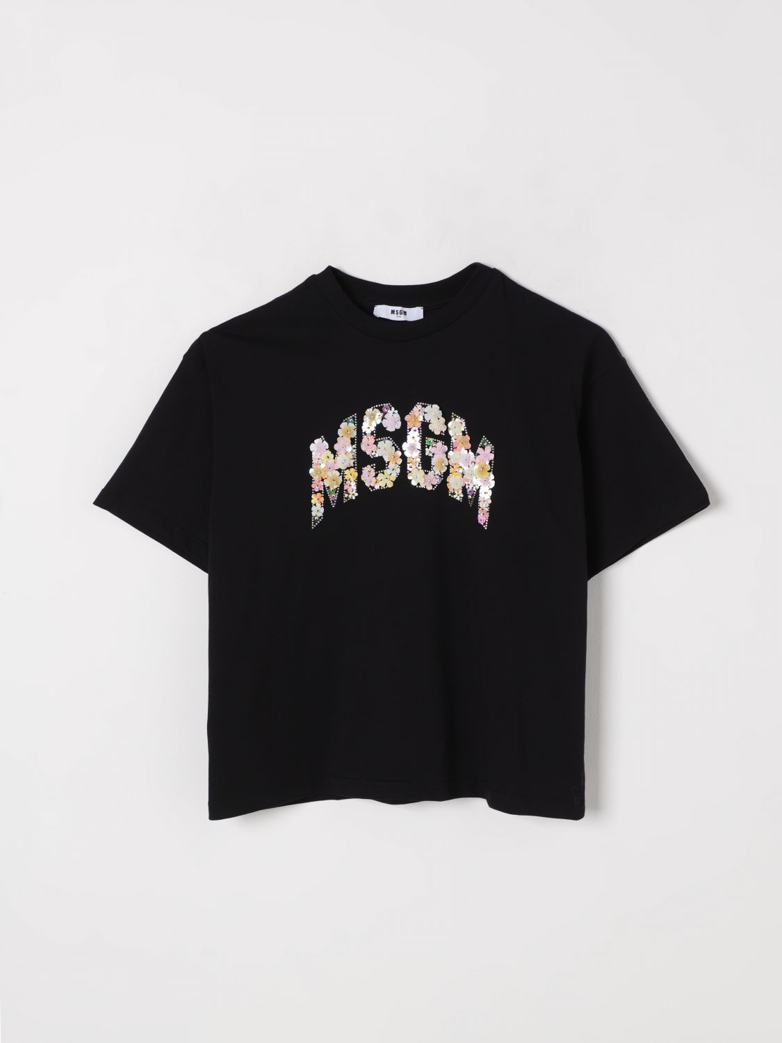 MSGM KIDS ФУТБОЛКА: Футболка Детское MSGM Kids, Черный - Img 1