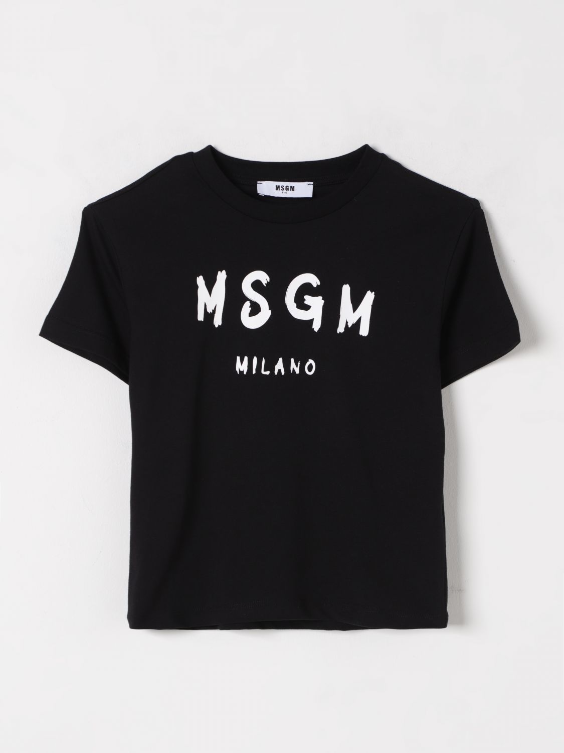 MSGM KIDS T-SHIRT: T-shirt kids MSGM Kids, Black - Img 1