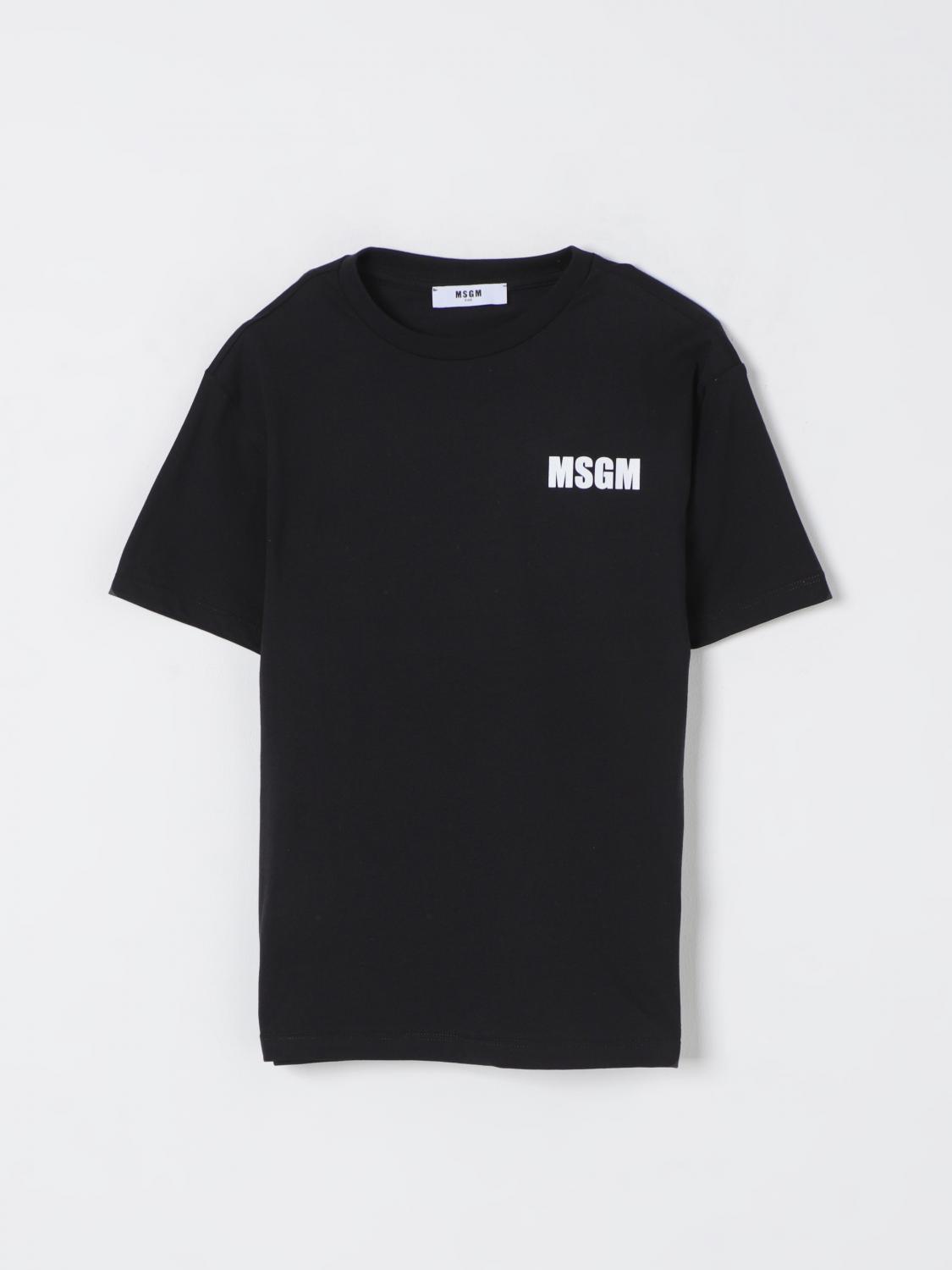 MSGM KIDS T-SHIRT: T-shirt kids MSGM Kids, Black - Img 1