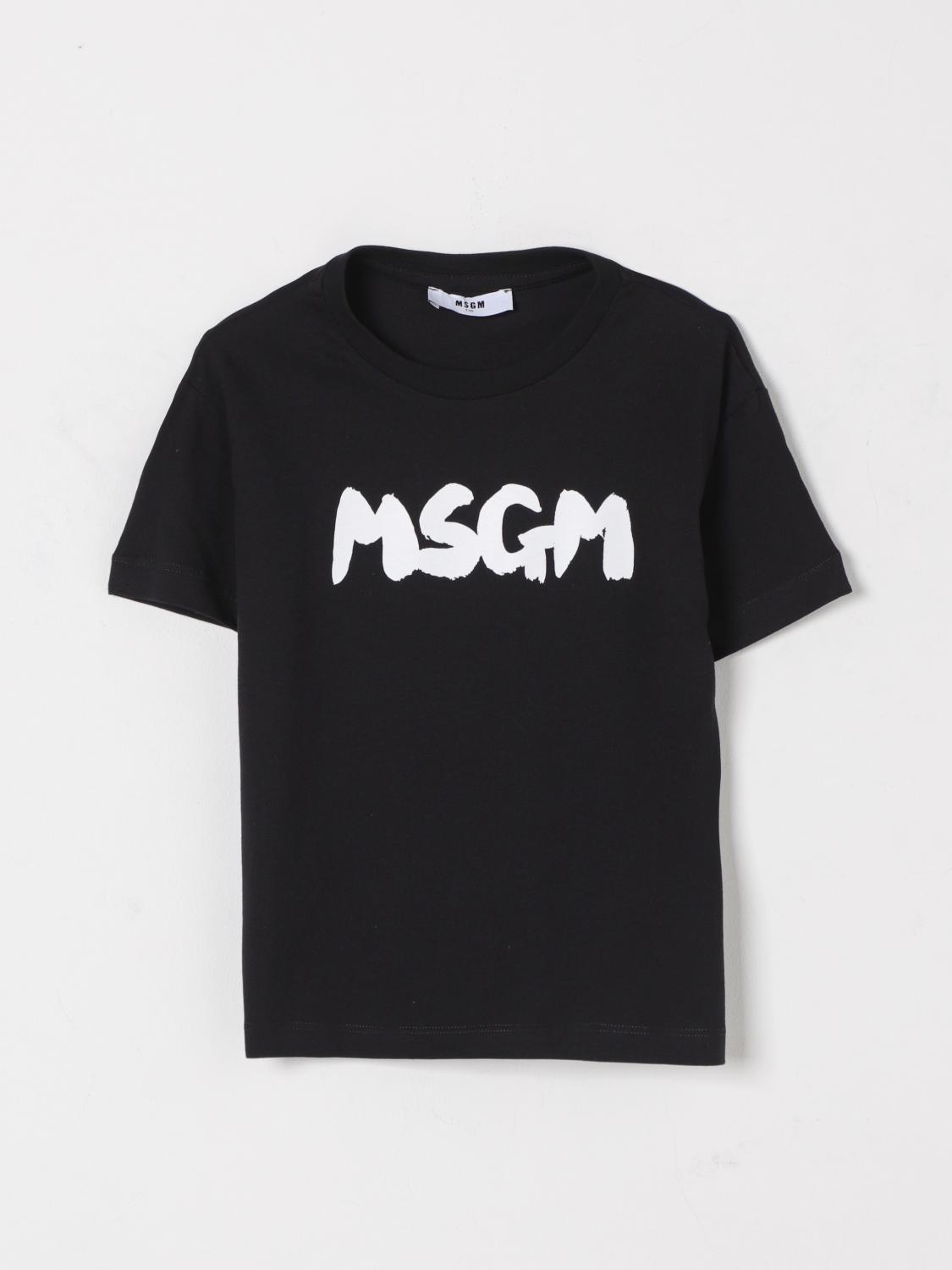 MSGM KIDS Tシャツ: Tシャツ ボーイ MSGM Kids, ブラック - Img 1