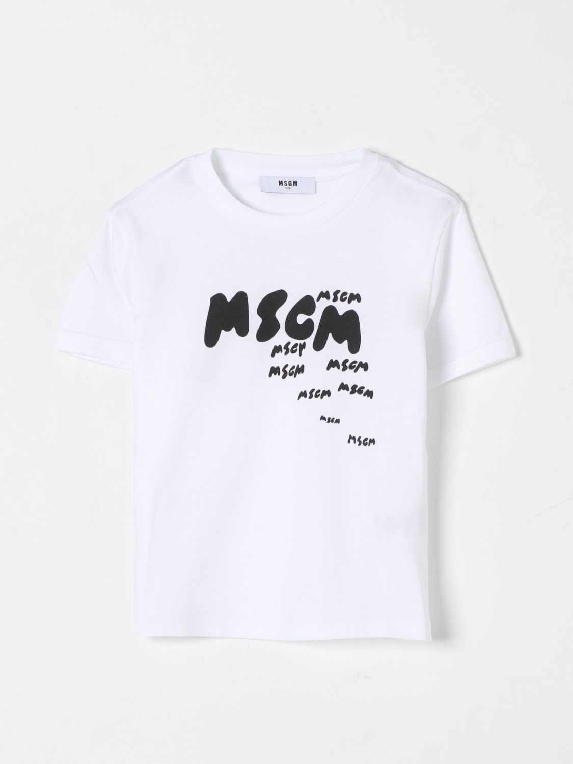 MSGM KIDS T-SHIRT: T-shirt kids MSGM Kids, White - Img 1