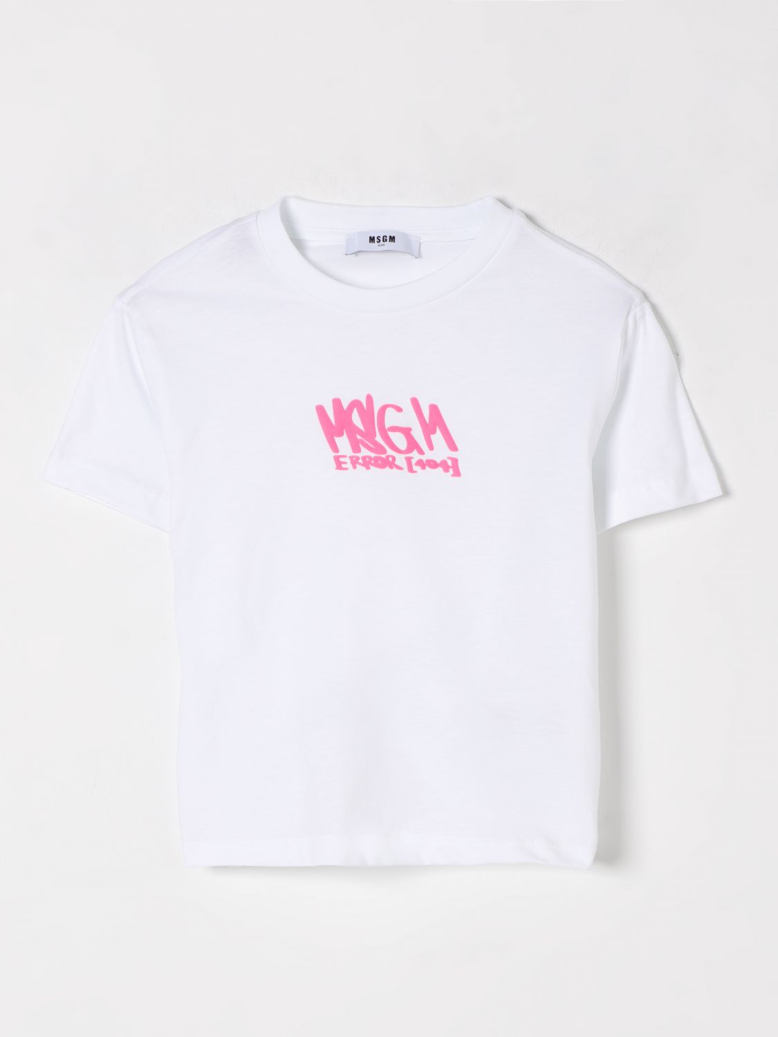 MSGM KIDS T-SHIRT: T-shirt kids MSGM Kids, White - Img 1